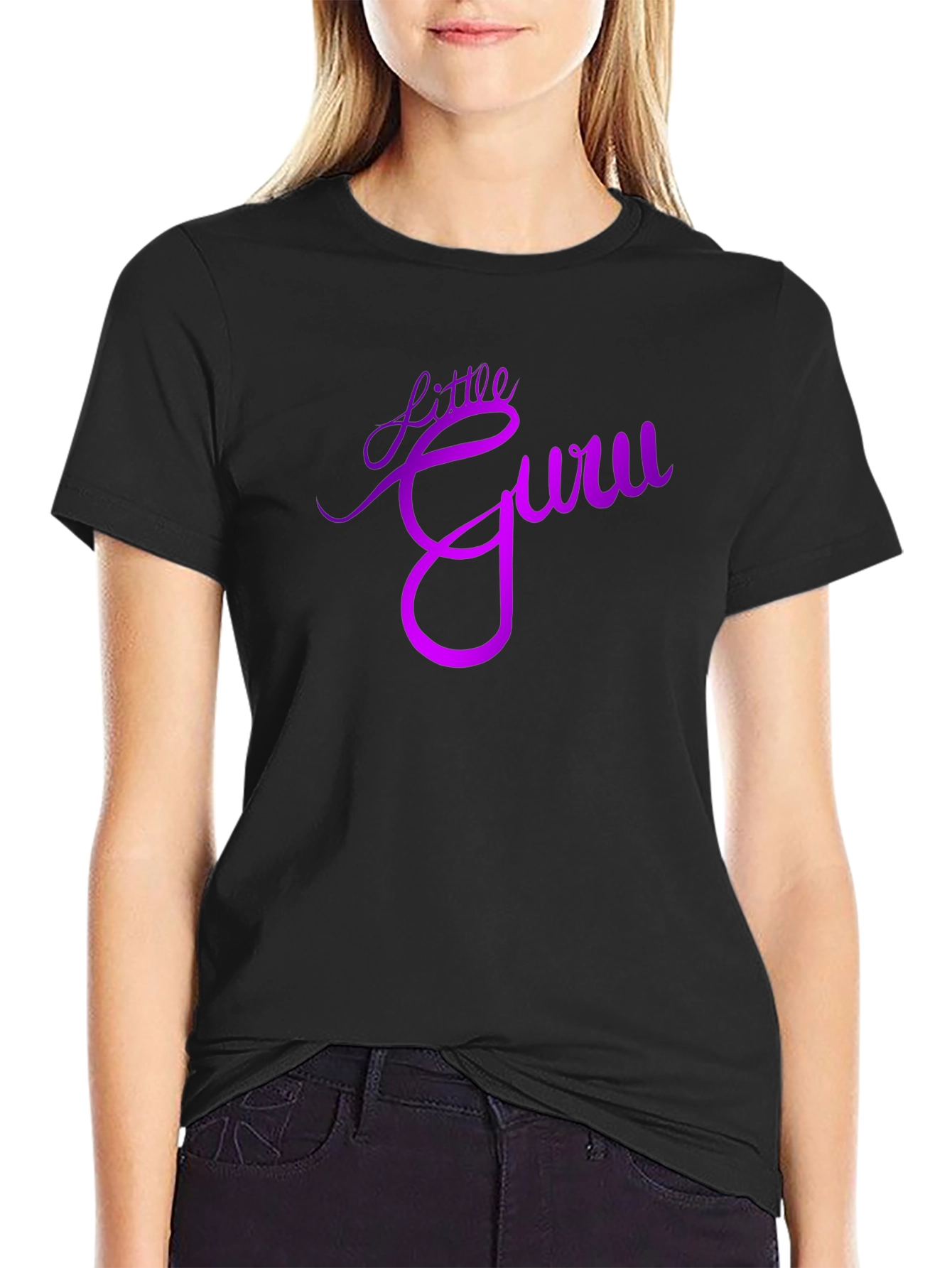 Little Guru Black T-Shirt - Unique Design