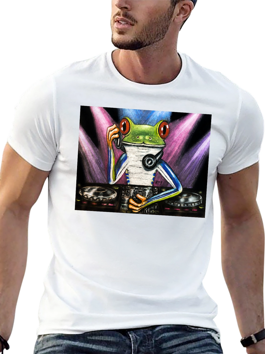 DJ Frog Graphic T-Shirt