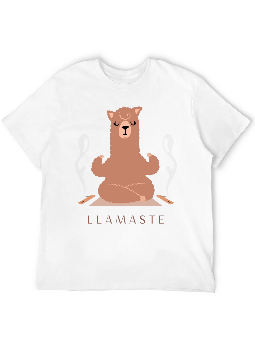 Llamaste Yoga T-Shirt - Meditating Llama Tee