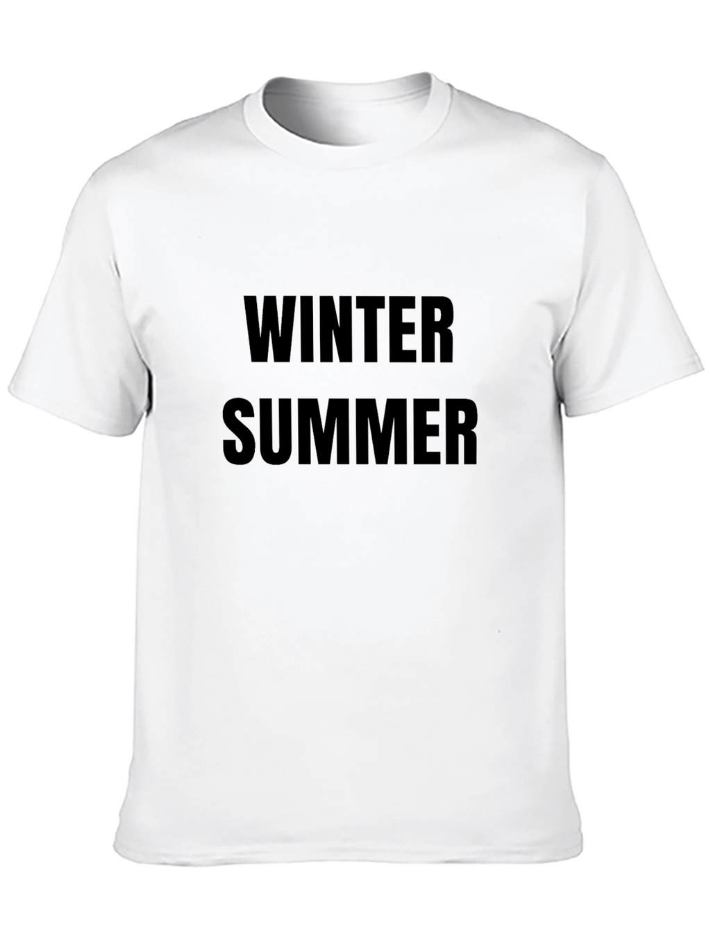 Winter Summer Graphic Tee - Unisex Black T-Shirt