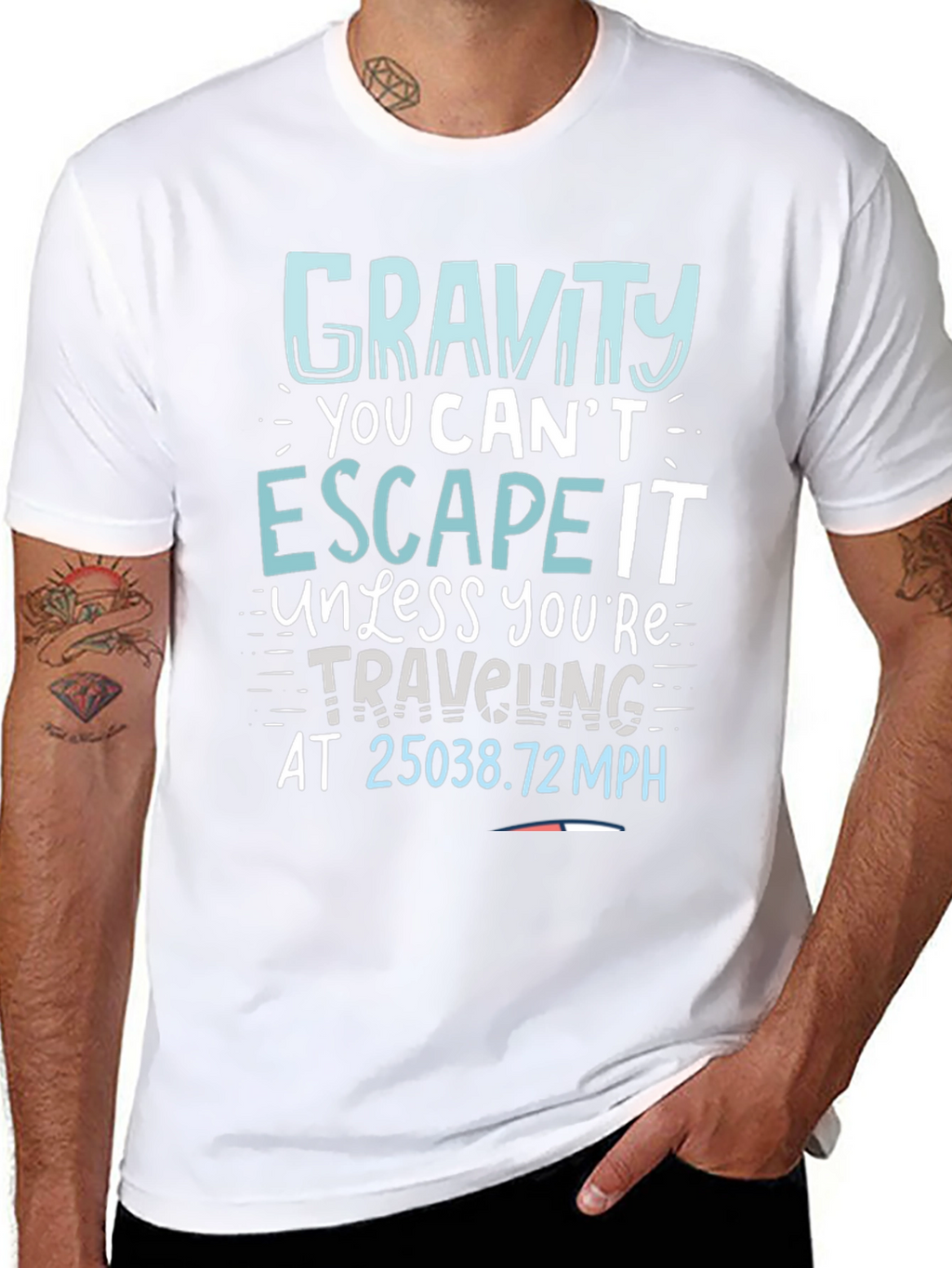 Gravity Escape Speed T-Shirt - Novelty Science Tee