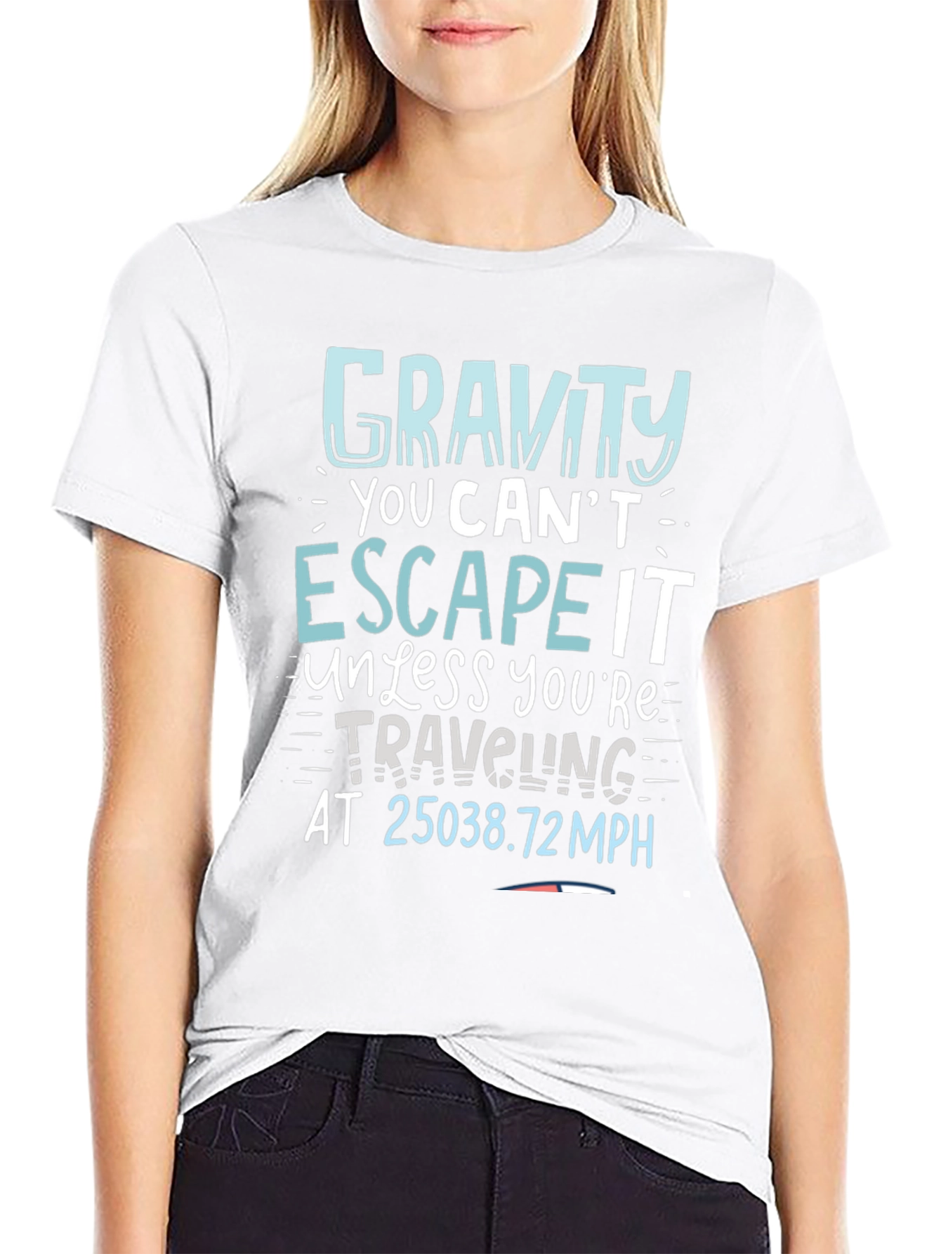 Gravity Escape Speed T-Shirt - Novelty Science Tee