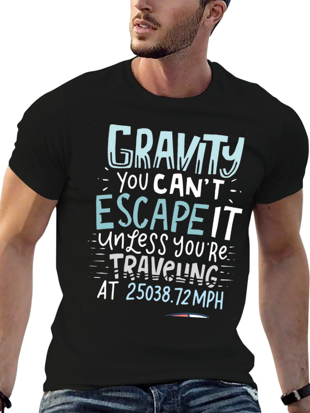 Gravity Escape Speed T-Shirt - Novelty Science Tee