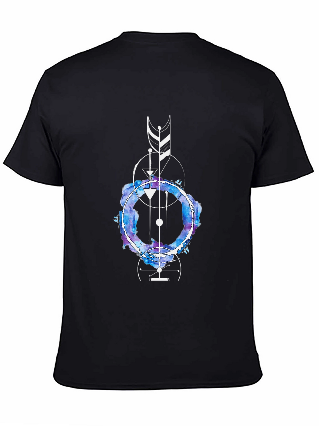 Geometric Watercolor Graphic Tee