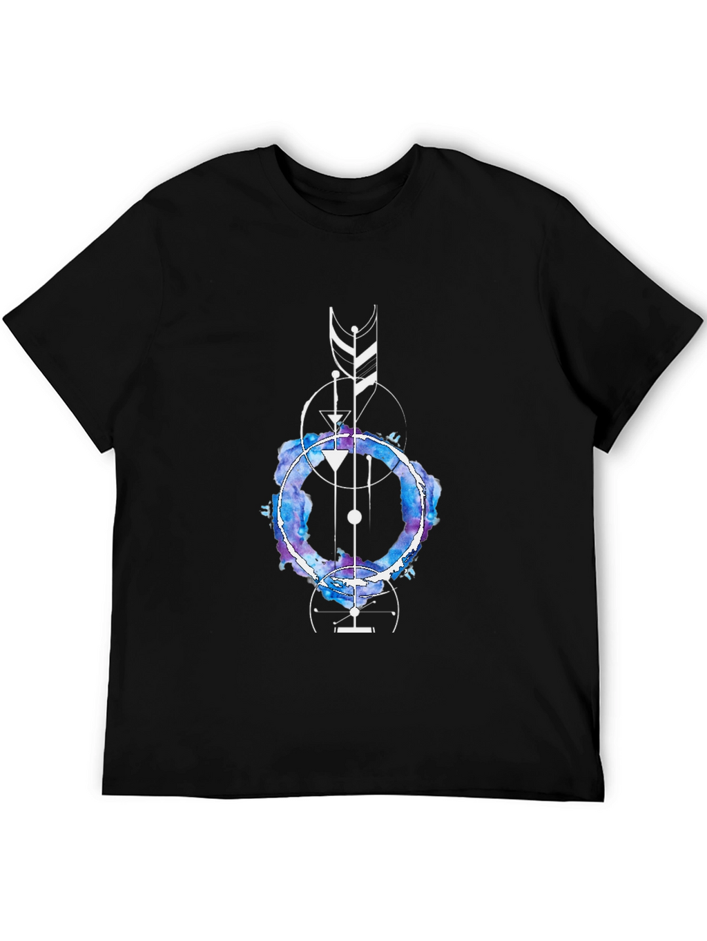 Geometric Watercolor Graphic Tee