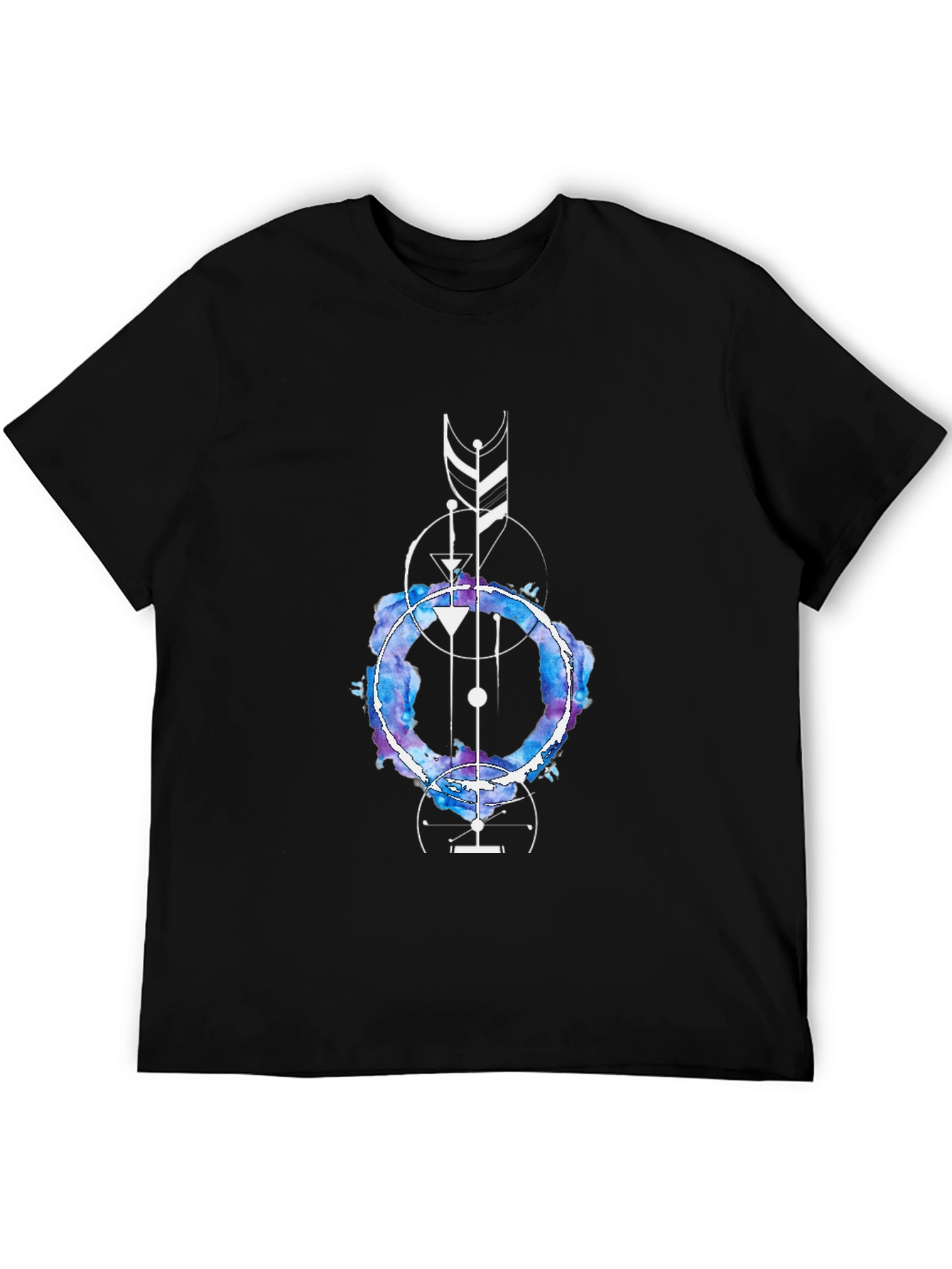 Geometric Watercolor Graphic Tee