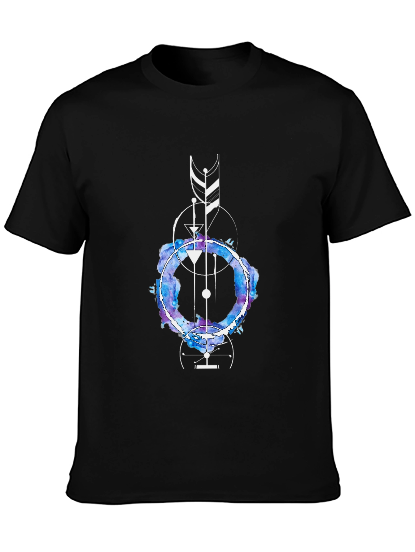 Geometric Watercolor Graphic Tee