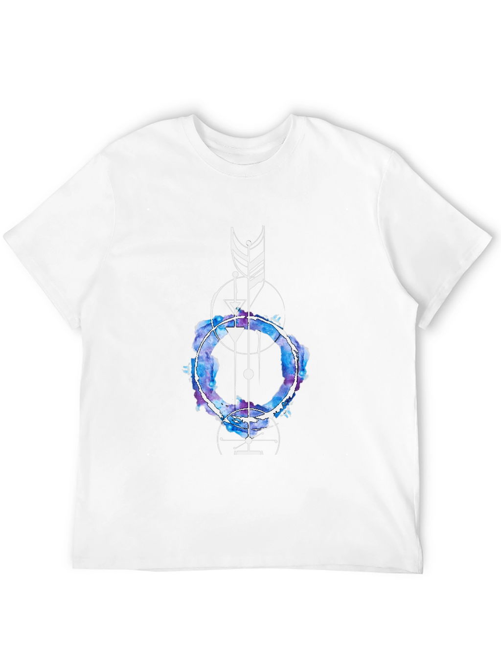 Geometric Watercolor Graphic Tee