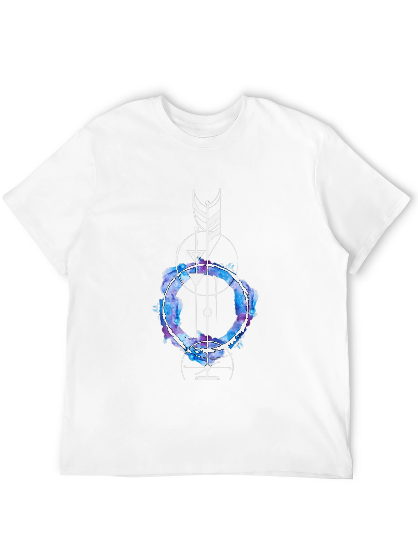 Geometric Watercolor Graphic Tee