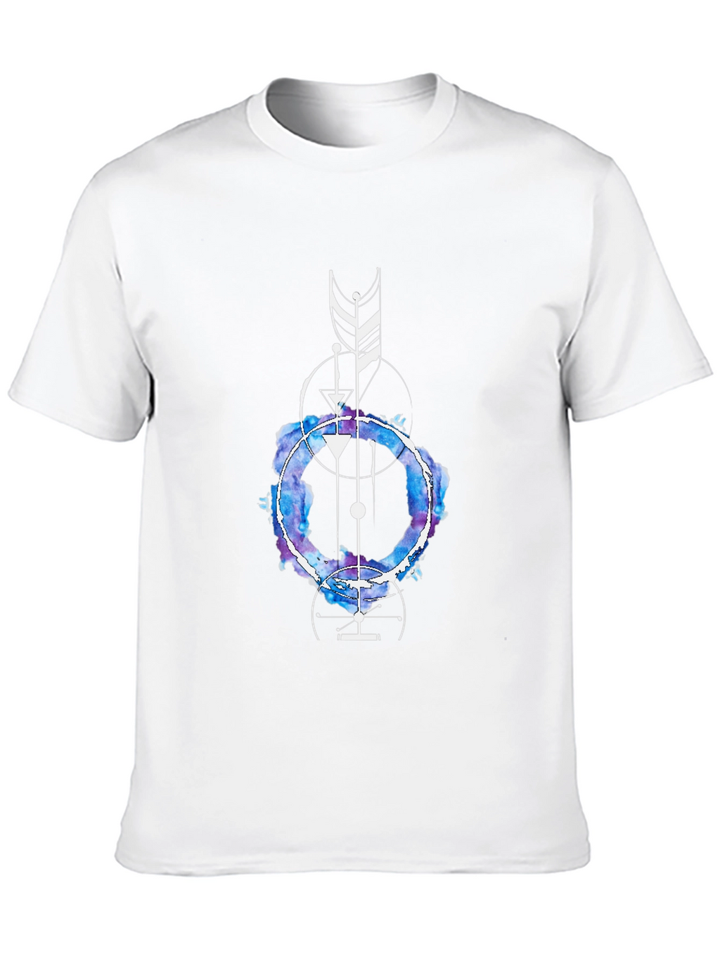 Geometric Watercolor Graphic Tee