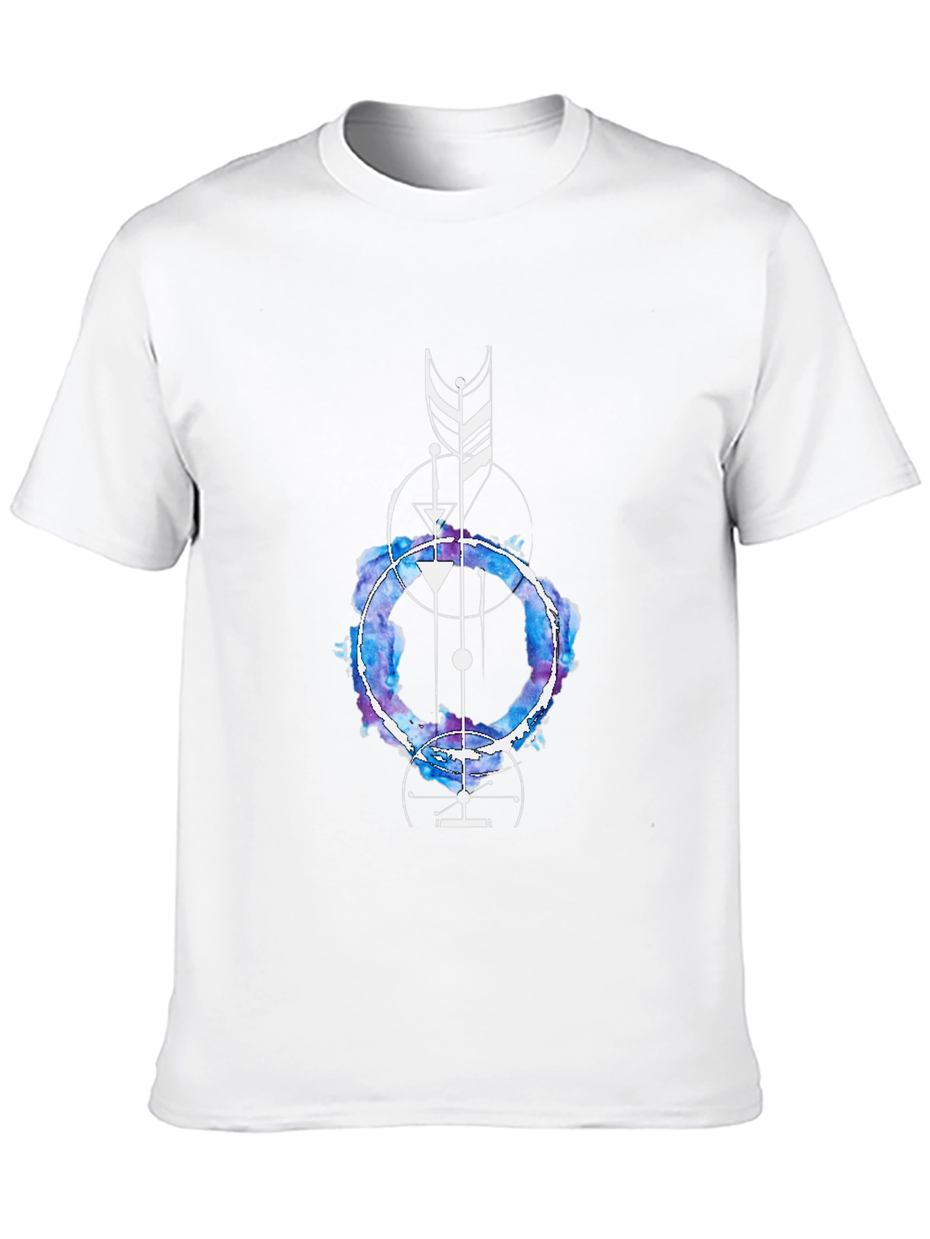 Geometric Watercolor Graphic Tee