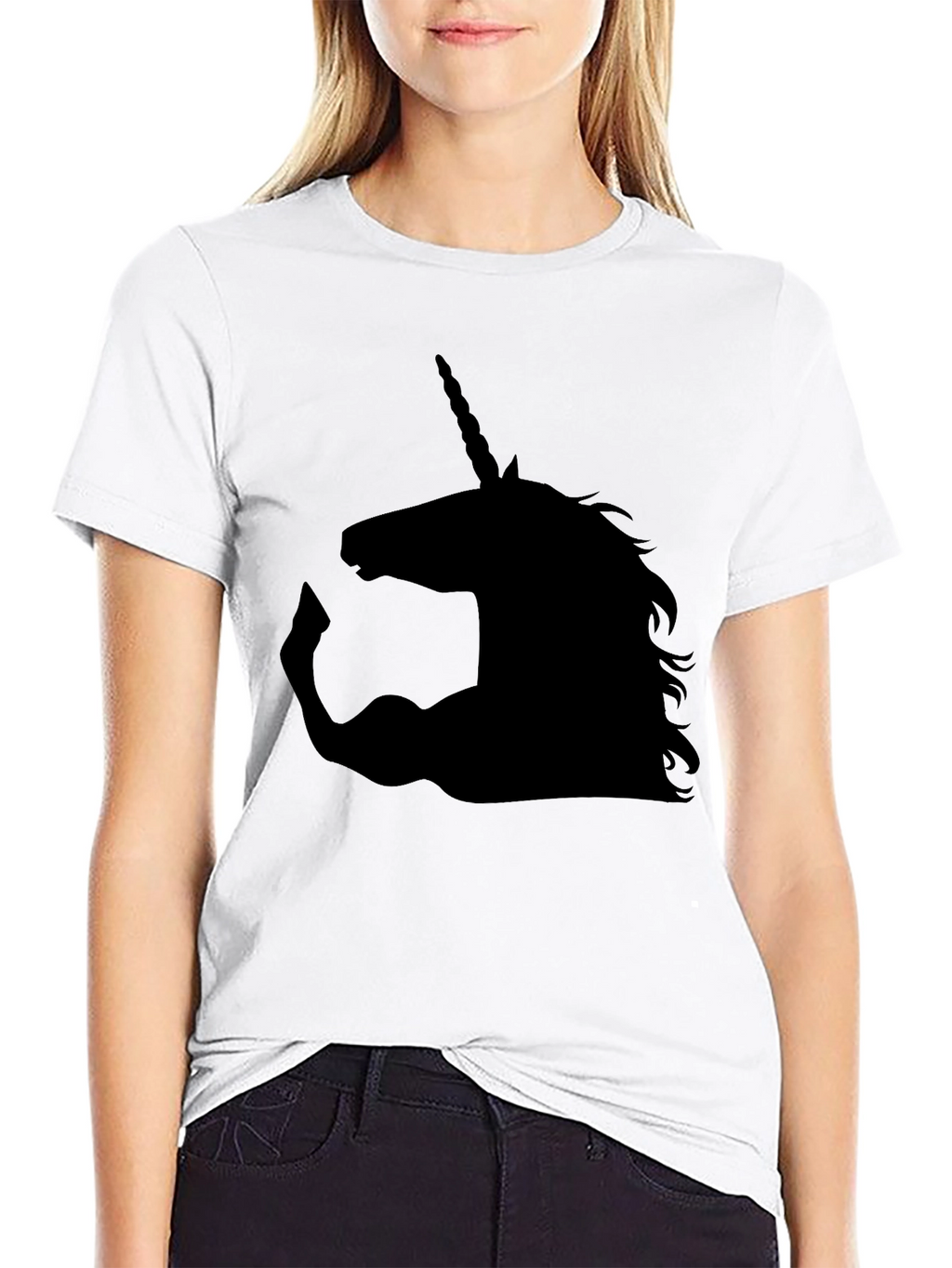 Unicorn Strong Arm T-Shirt - Black