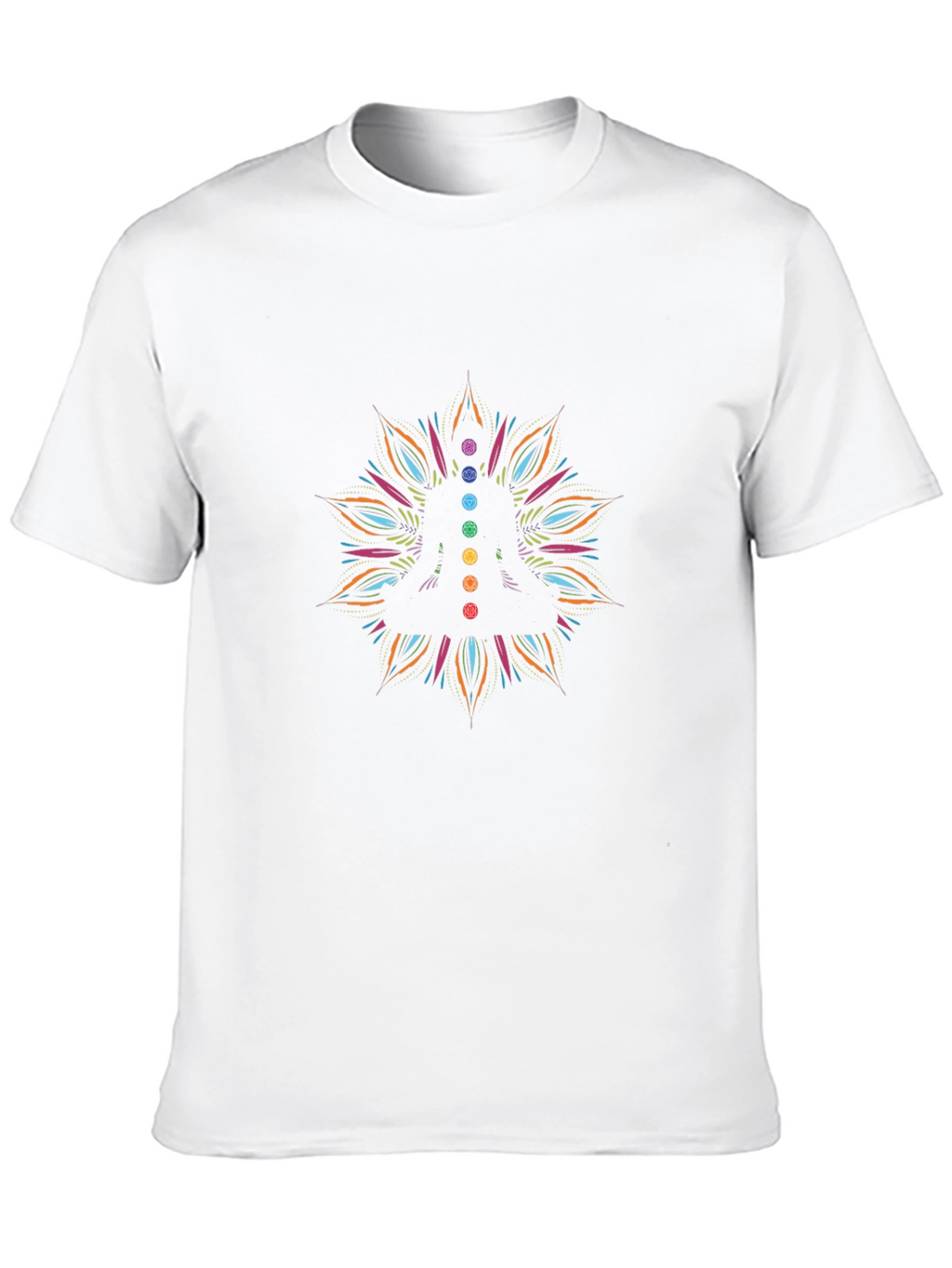 Chakra Mandala Black T-Shirt