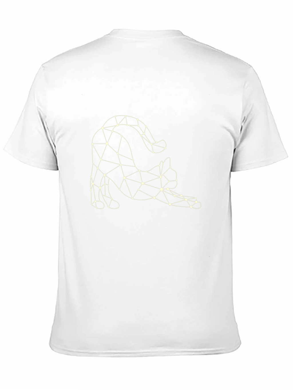 Geometric Cat T-Shirt - Stylish Graphic Tee