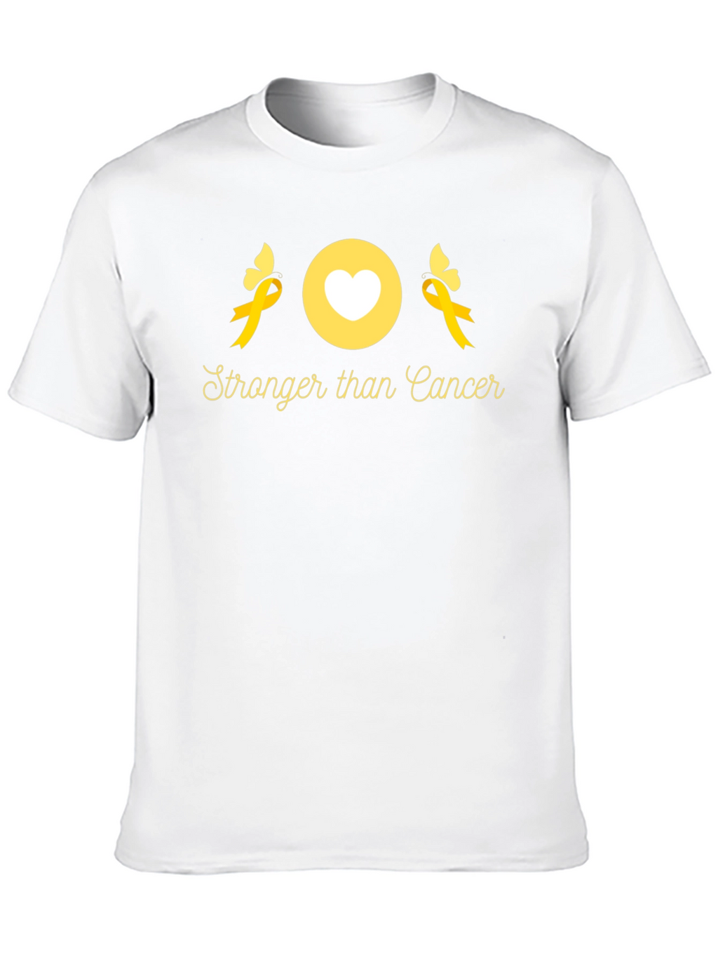 Stronger Than Cancer Awareness Ribbon T-Shirt