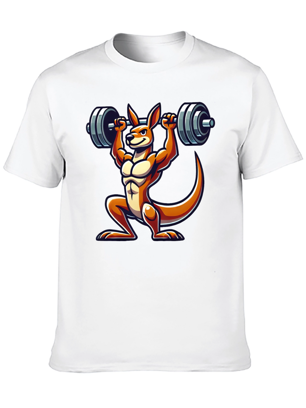 Kangaroo Lifting Barbell Graphic Tee