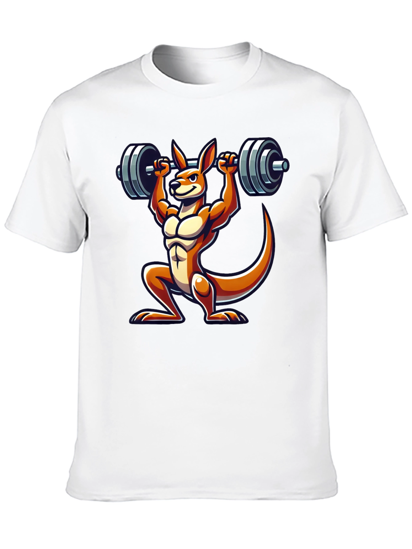 Kangaroo Lifting Barbell Graphic Tee
