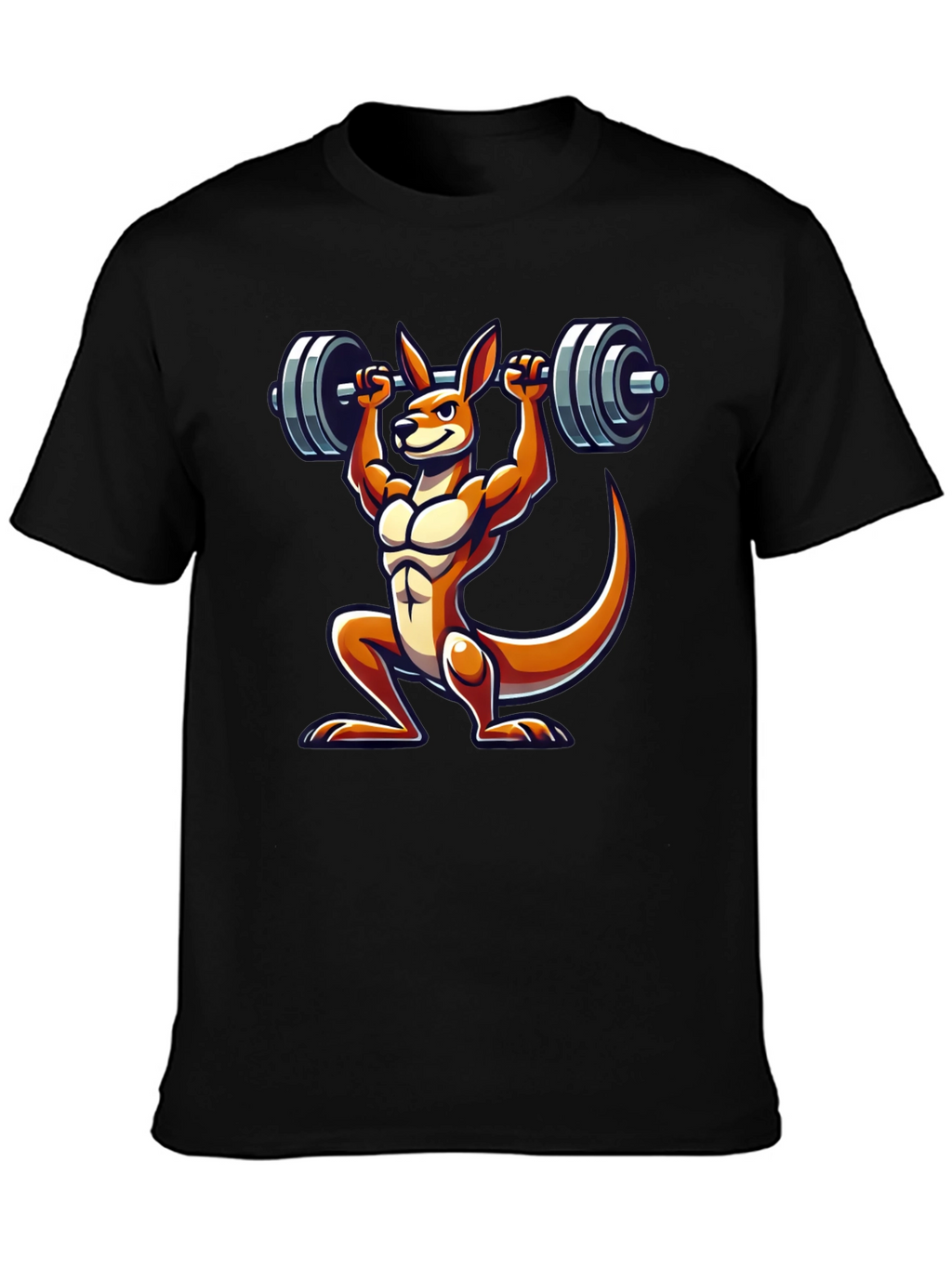 Kangaroo Lifting Barbell Graphic Tee