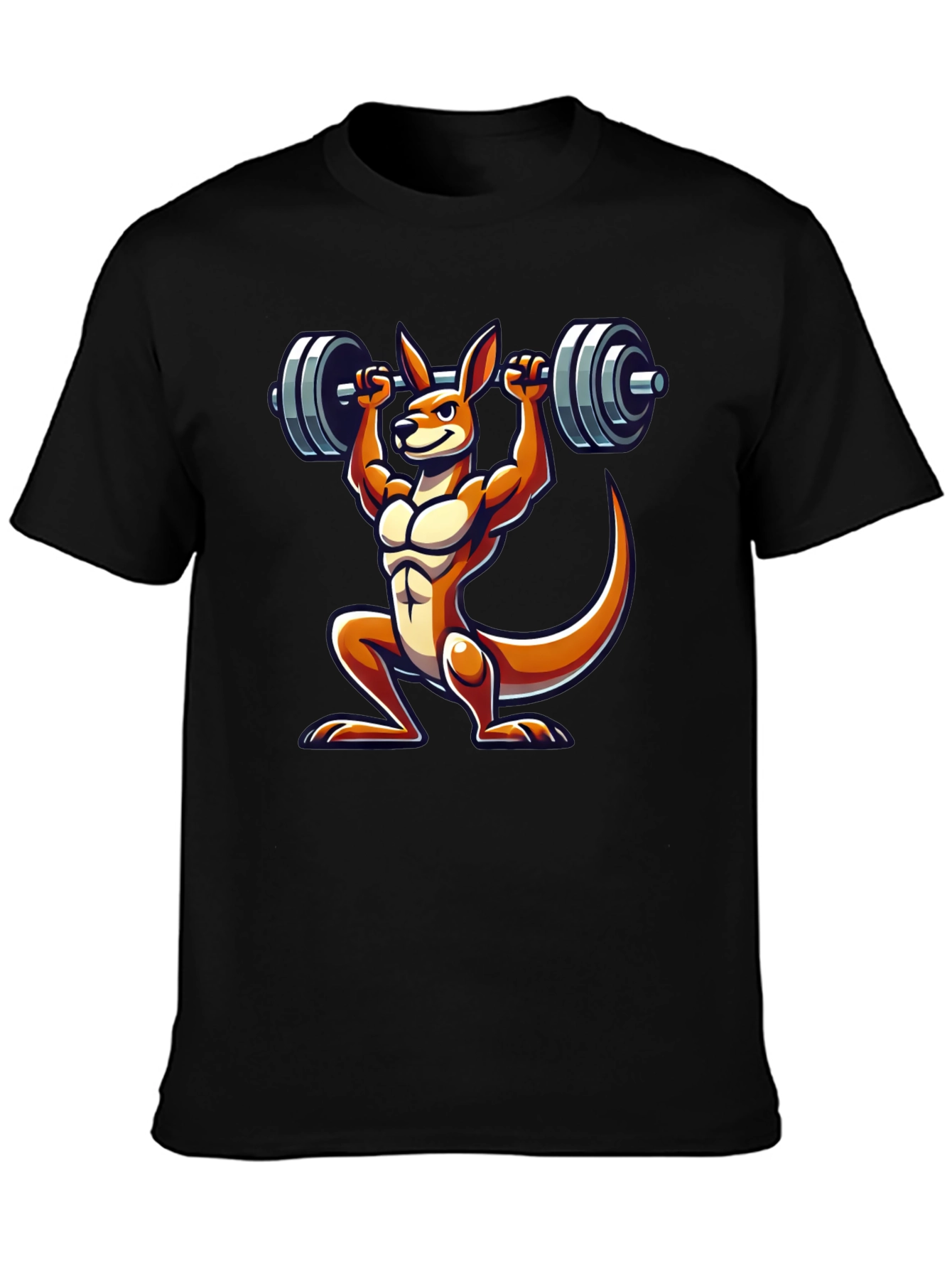 Kangaroo Lifting Barbell Graphic Tee