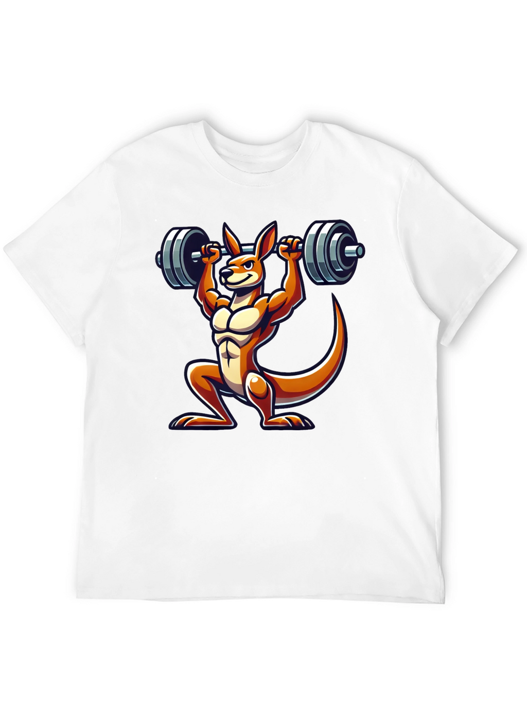 Kangaroo Lifting Barbell Graphic Tee