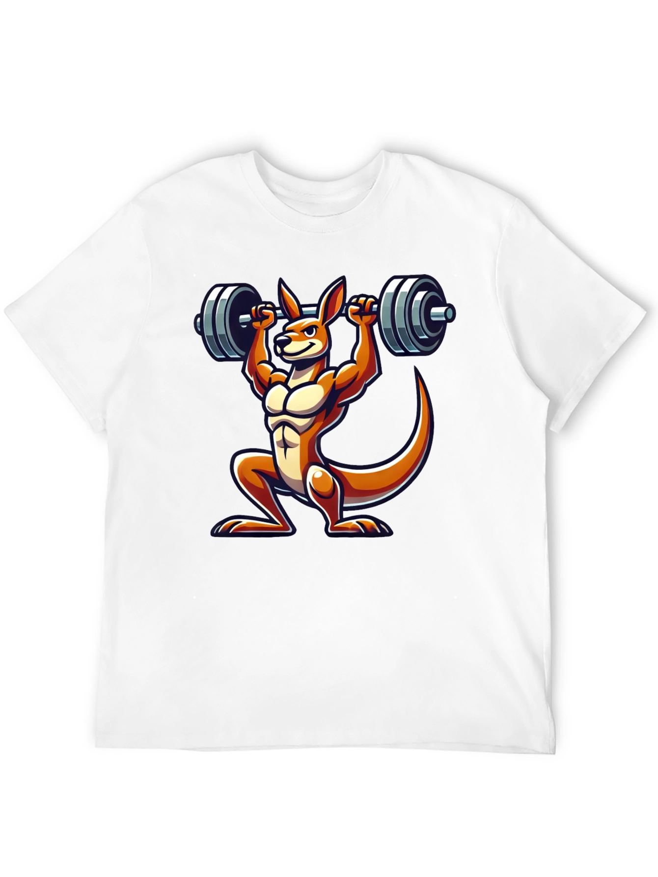 Kangaroo Lifting Barbell Graphic Tee