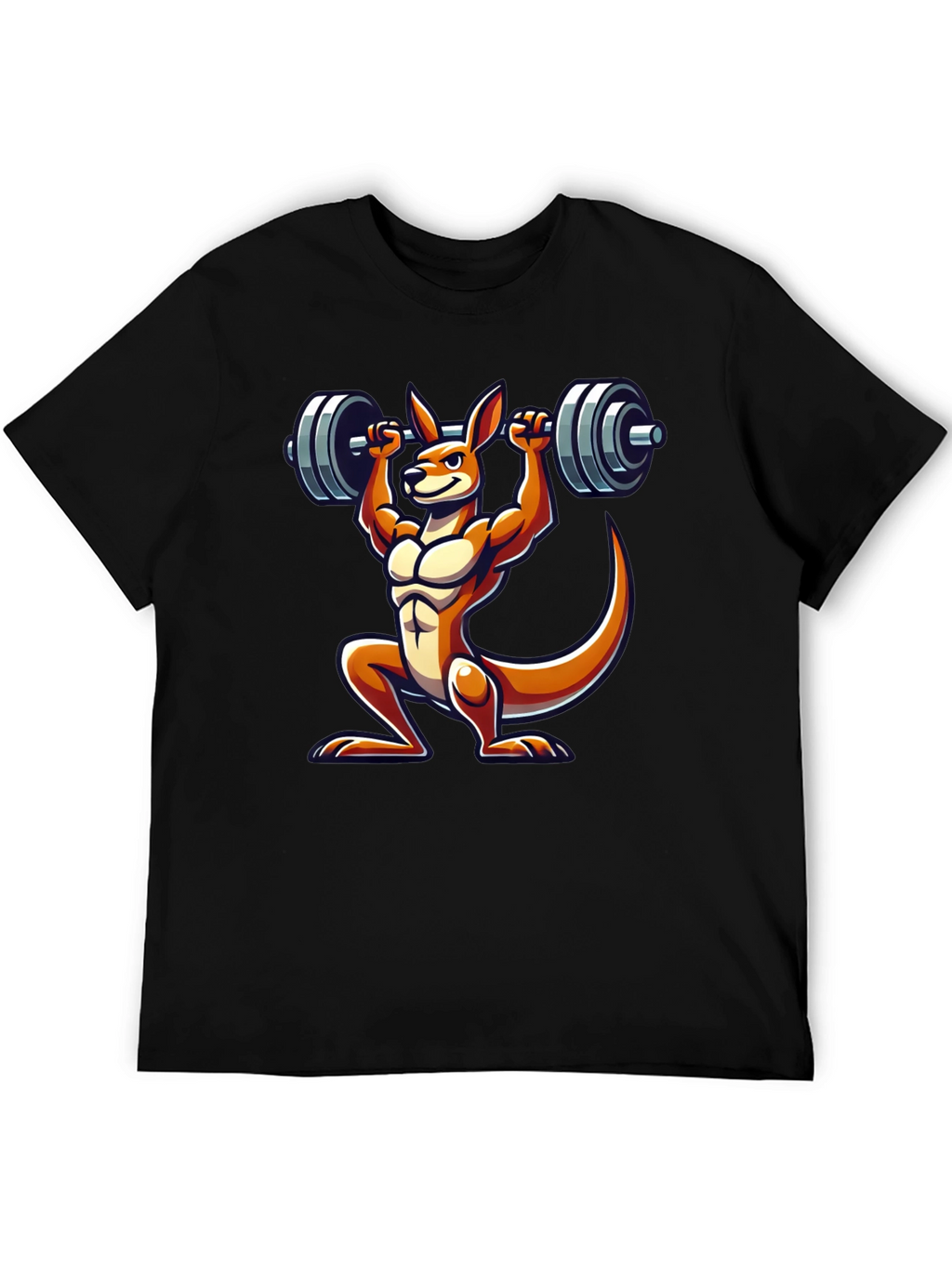 Kangaroo Lifting Barbell Graphic Tee
