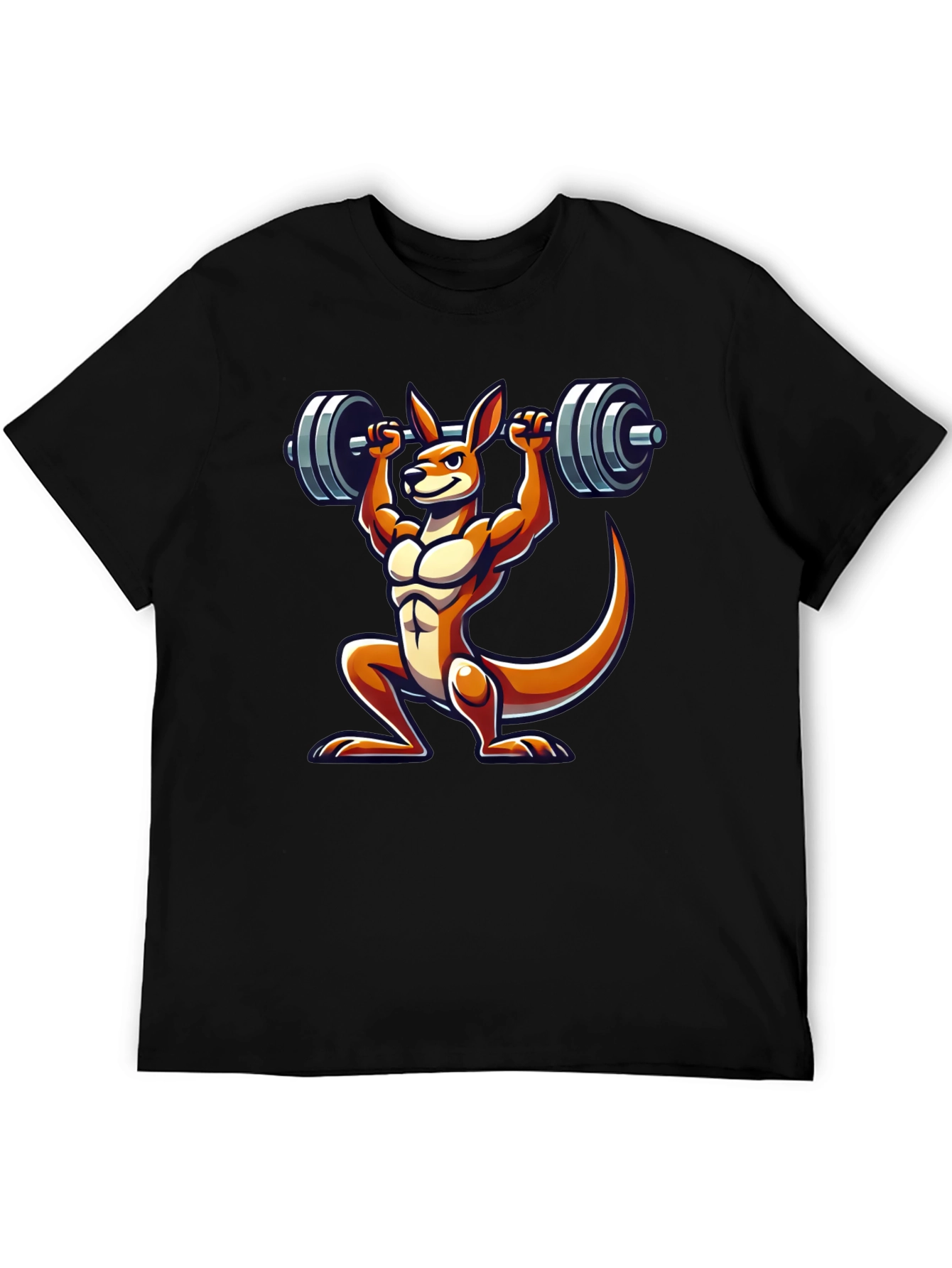 Kangaroo Lifting Barbell Graphic Tee