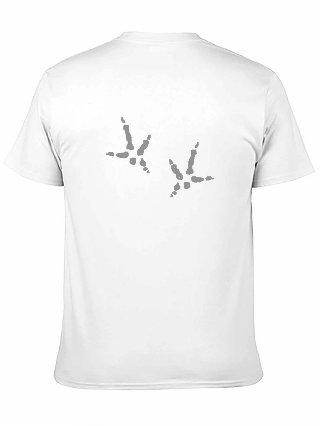 Funny Chicken Footprint Black T-Shirt