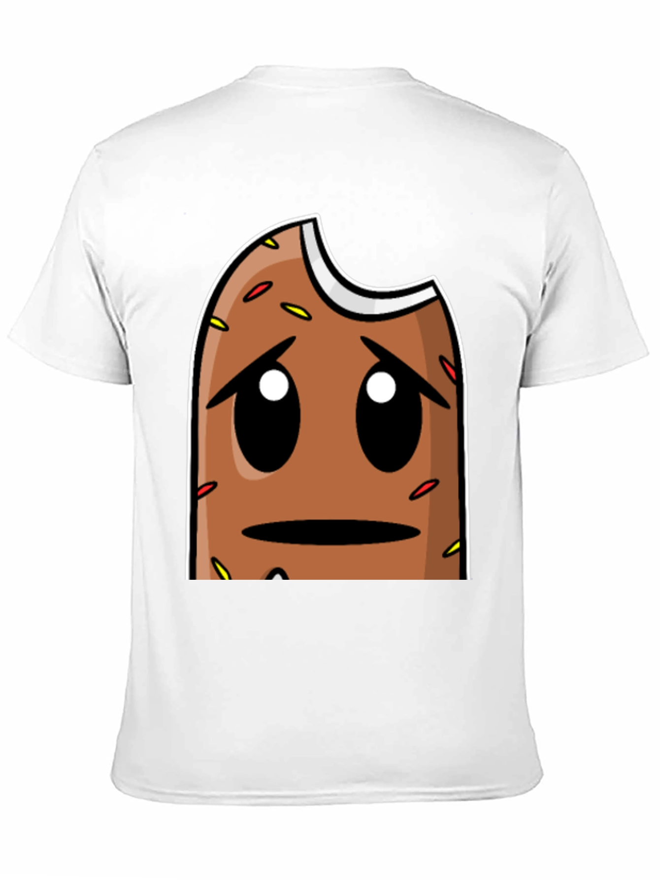 Sad Donut Graphic T-Shirt - Black Comfort Fit