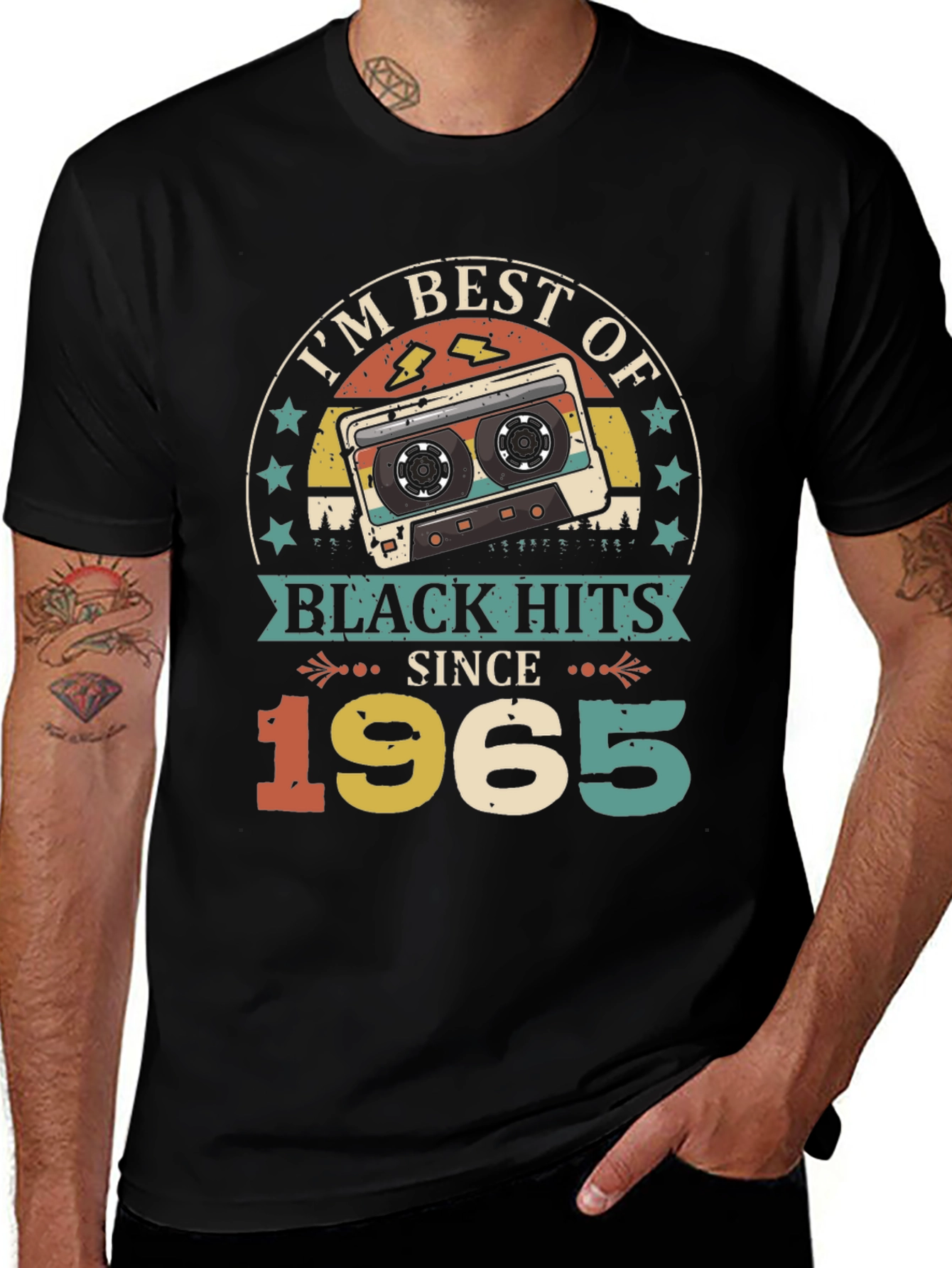 Best of Black Hits 1965 Vintage Cassette T-Shirt