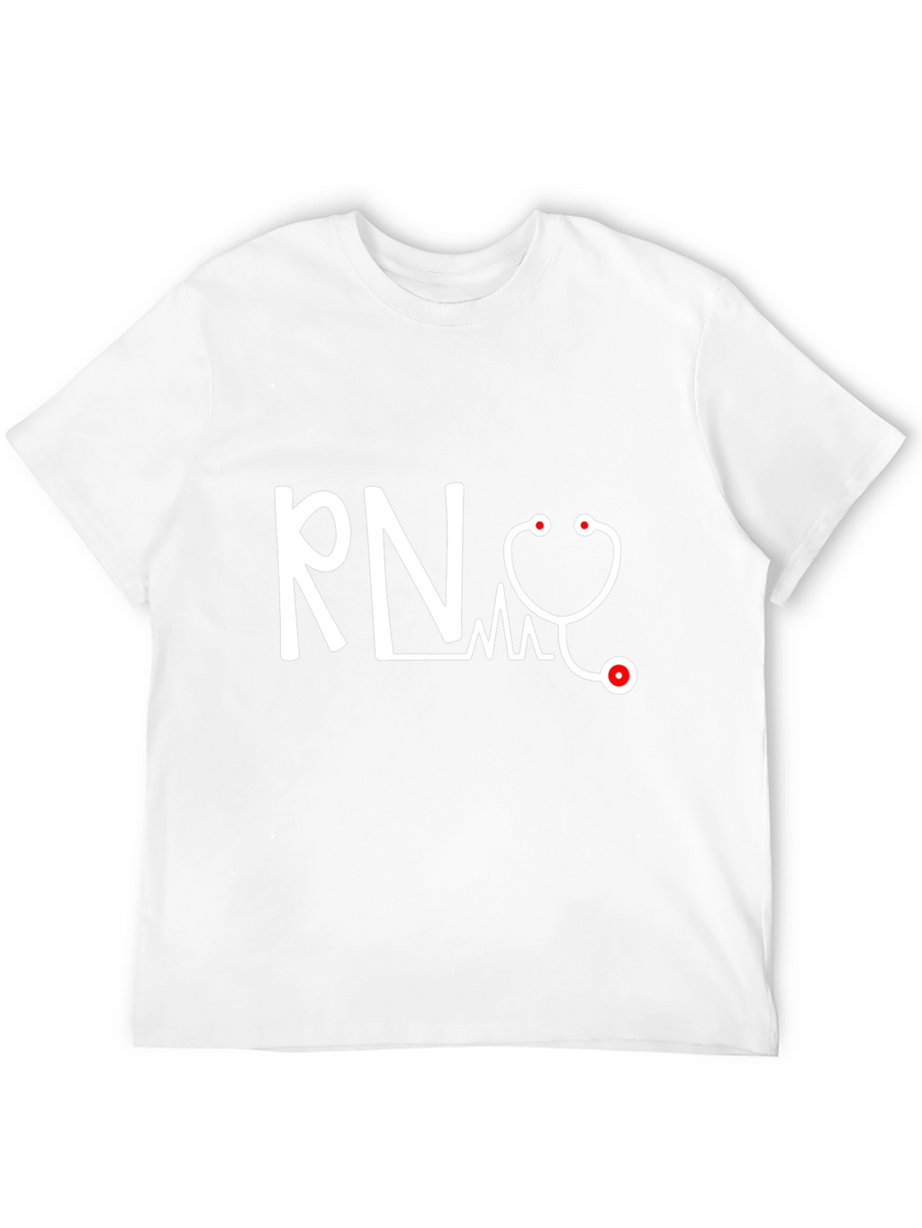 RN Stethoscope Graphic Tee - Medical Professional T-Shirt