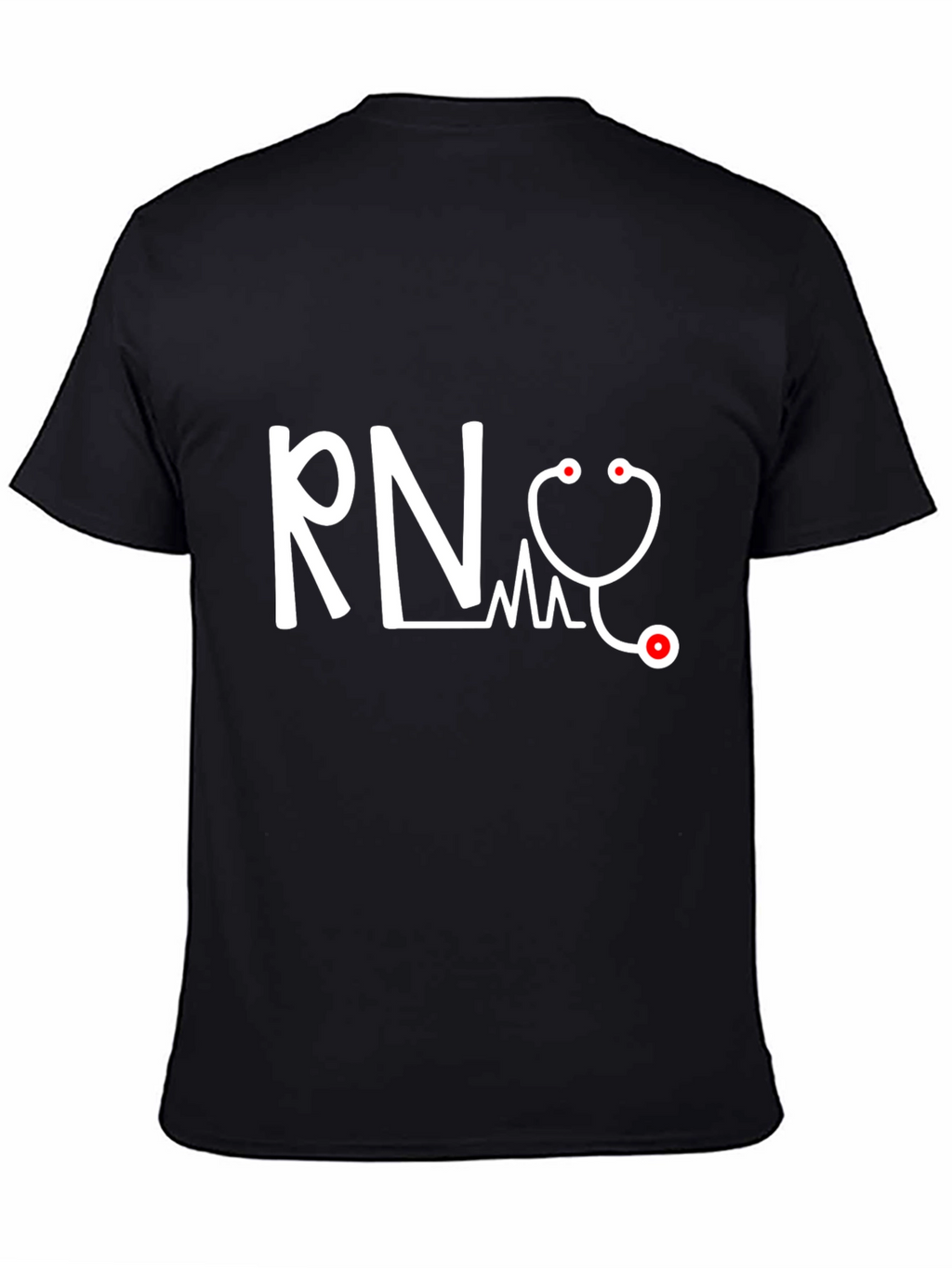 RN Stethoscope Graphic Tee - Medical Professional T-Shirt