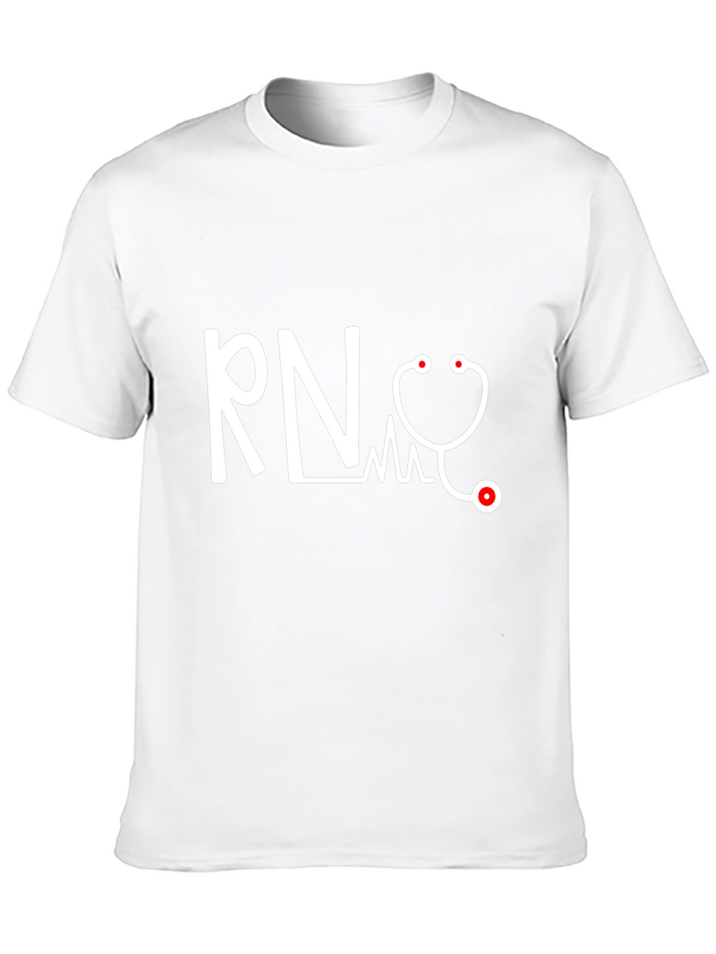 RN Stethoscope Graphic Tee - Medical Professional T-Shirt