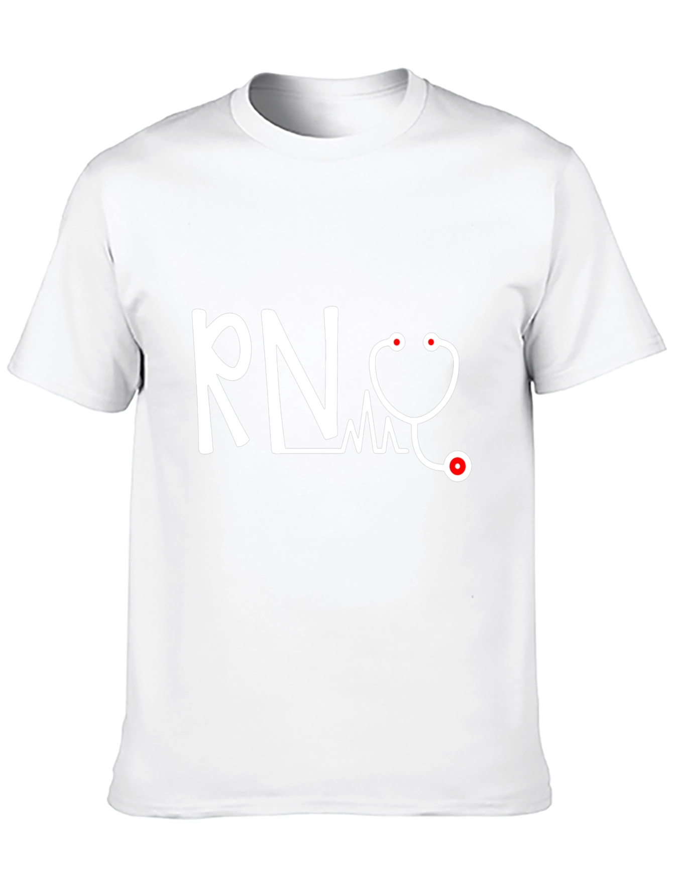 RN Stethoscope Graphic Tee - Medical Professional T-Shirt