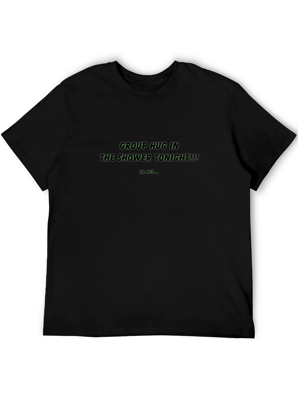 Shower Tonight Mens Black T-Shirt