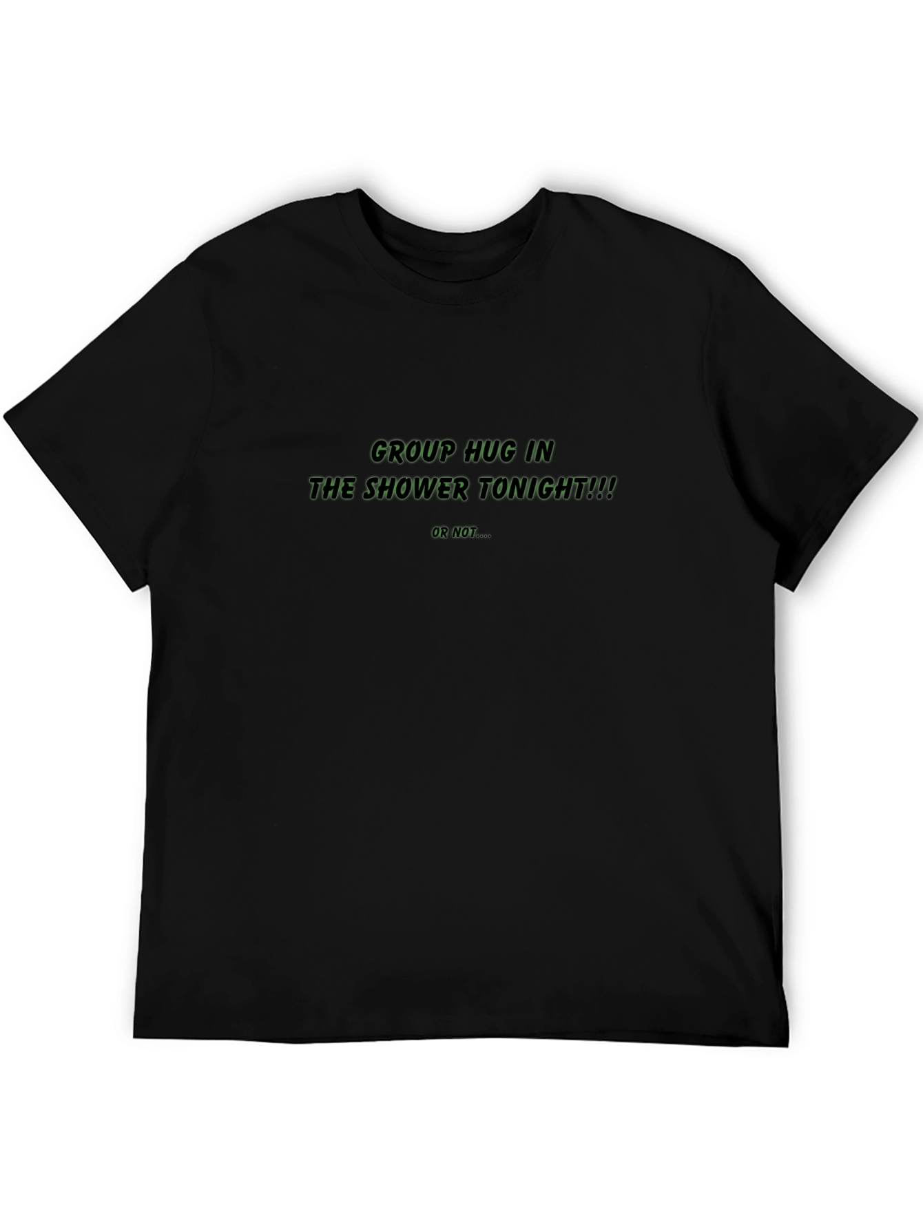 Shower Tonight Mens Black T-Shirt