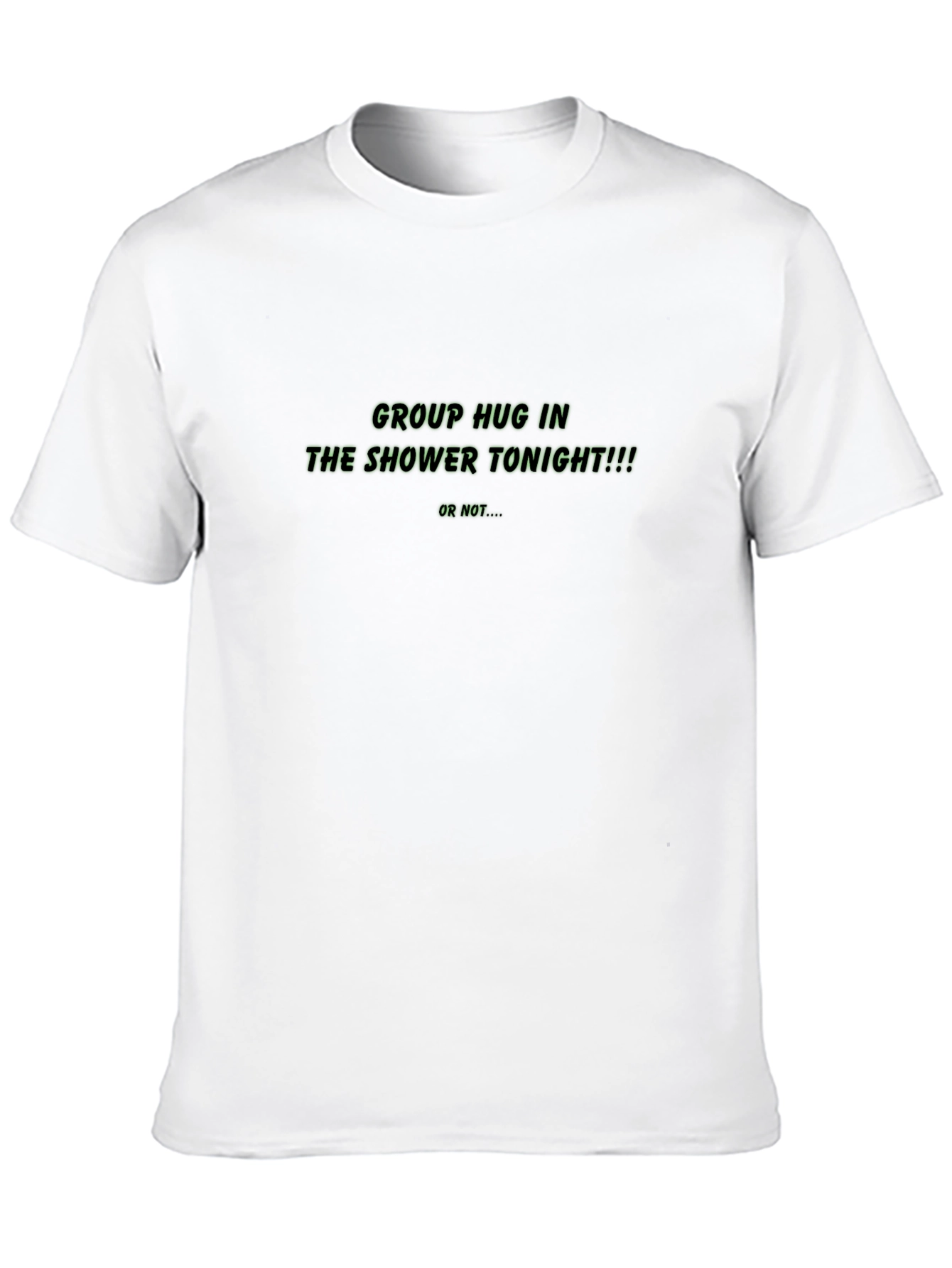 Shower Tonight Mens Black T-Shirt