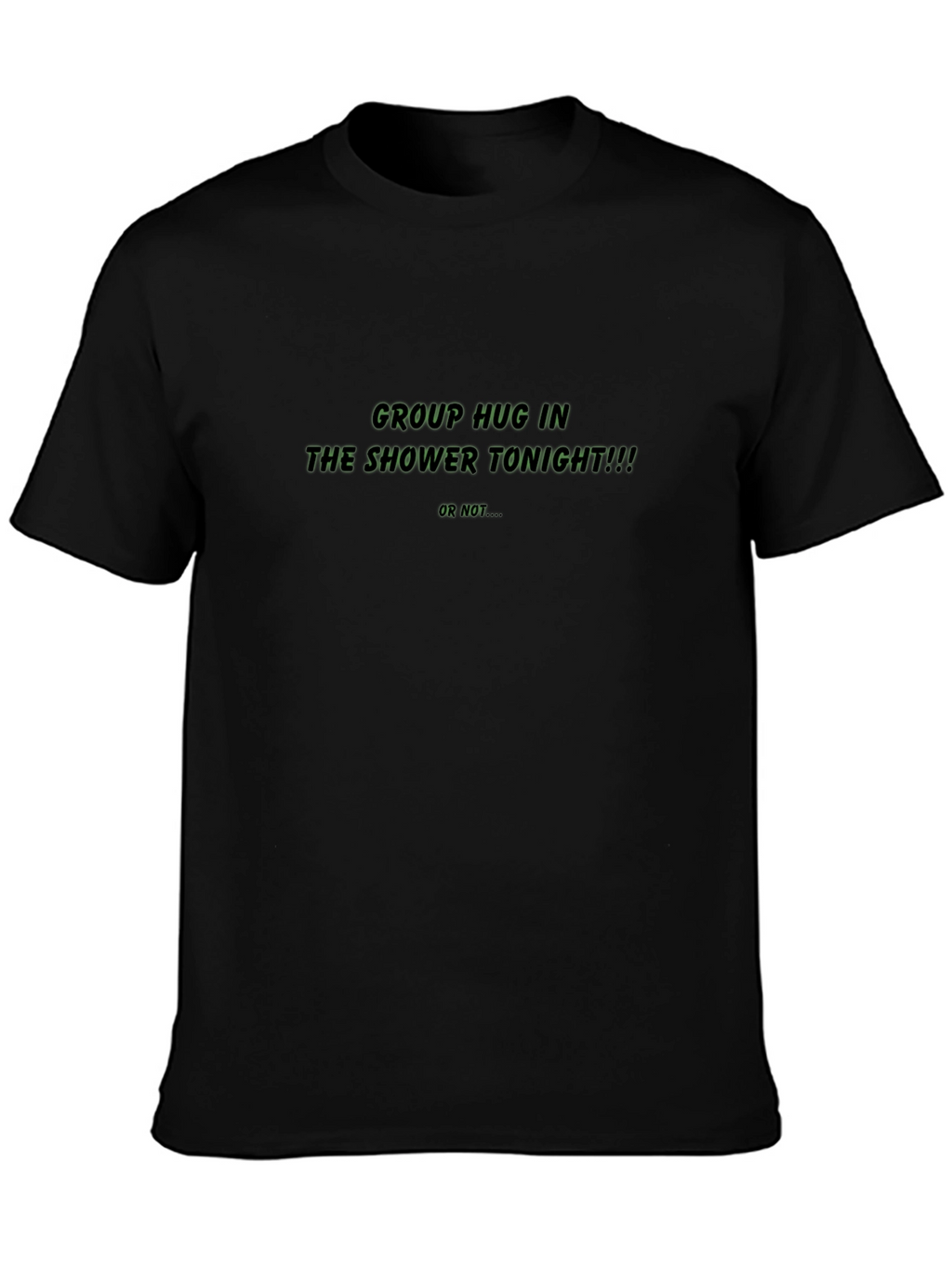 Shower Tonight Mens Black T-Shirt