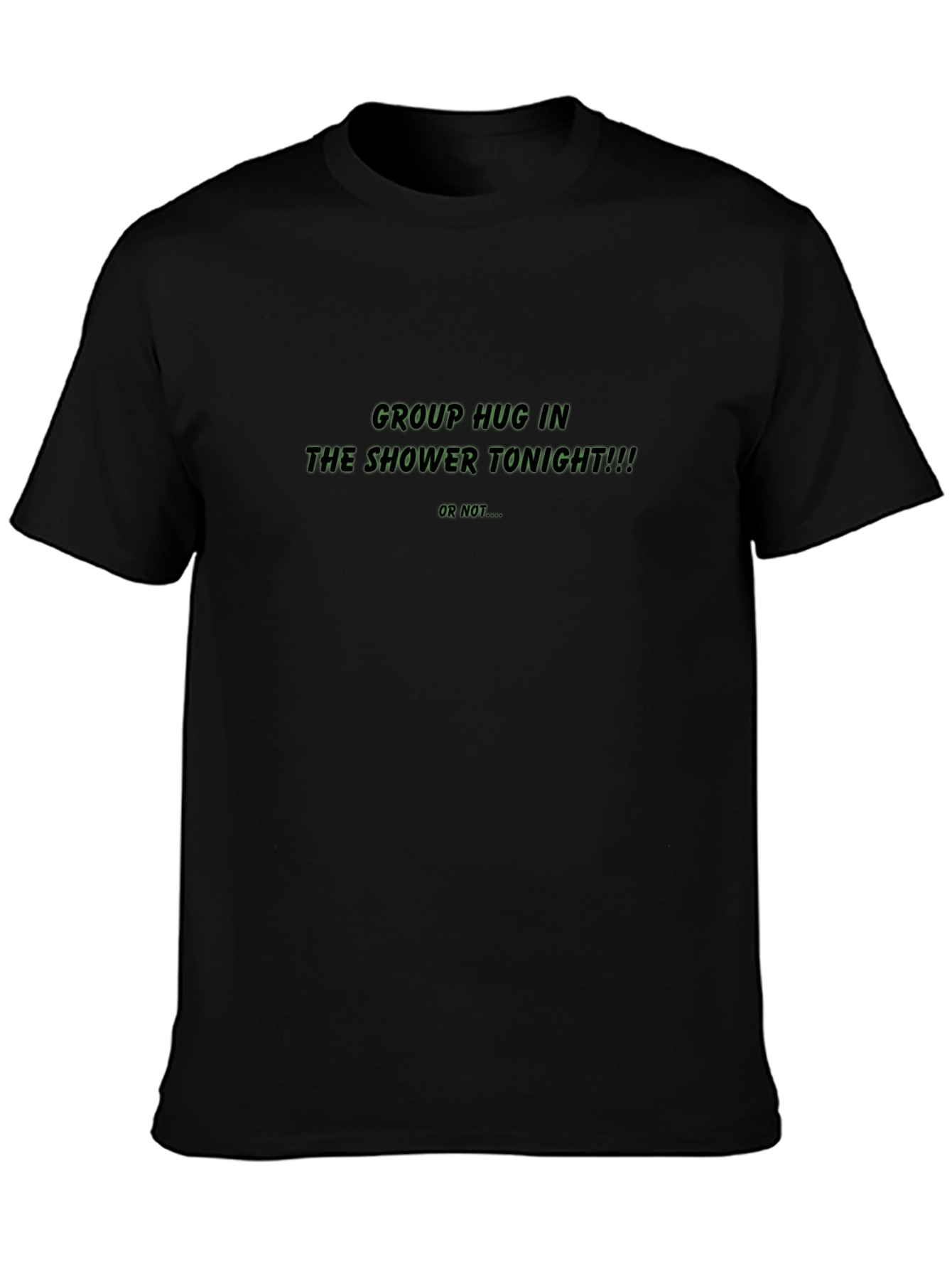 Shower Tonight Mens Black T-Shirt