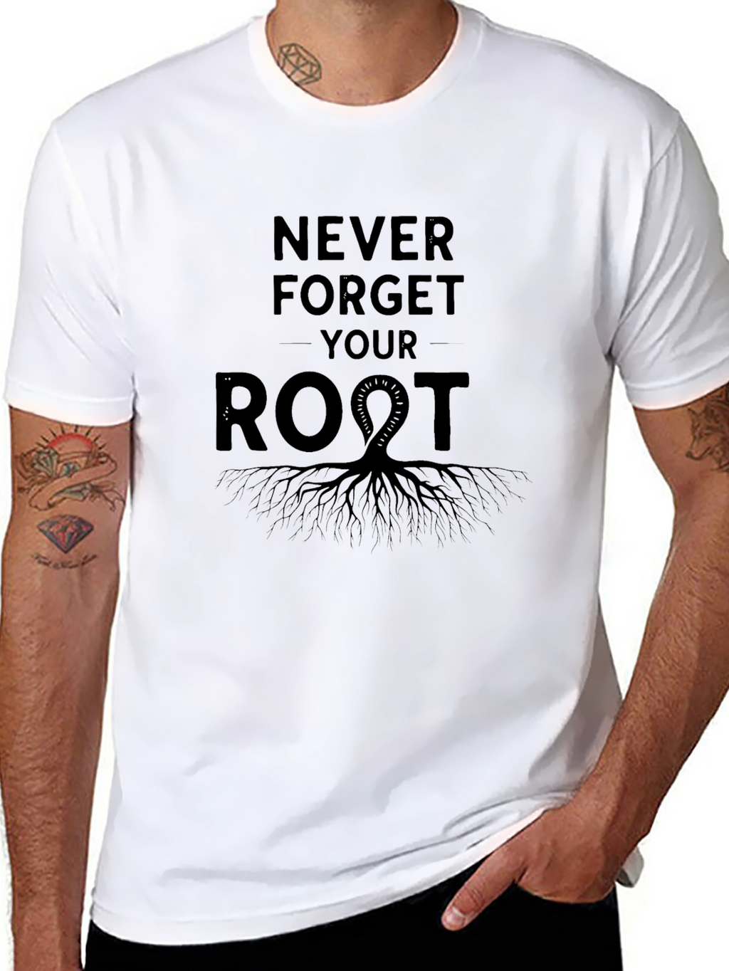 Never Forget Your Roots Graphic Tee