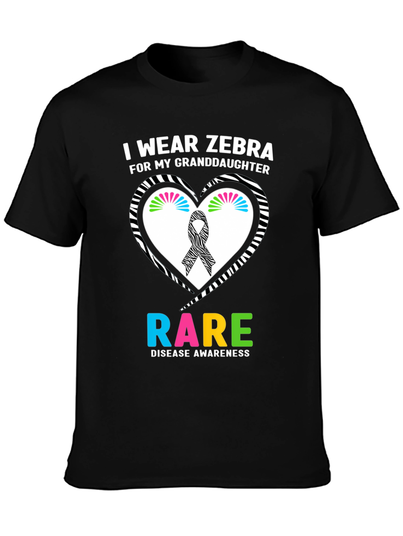 Zebra Rare Disease Awareness T-Shirt