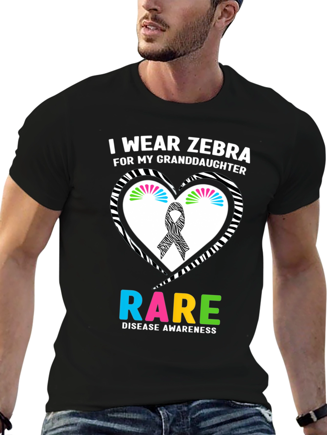 Zebra Rare Disease Awareness T-Shirt