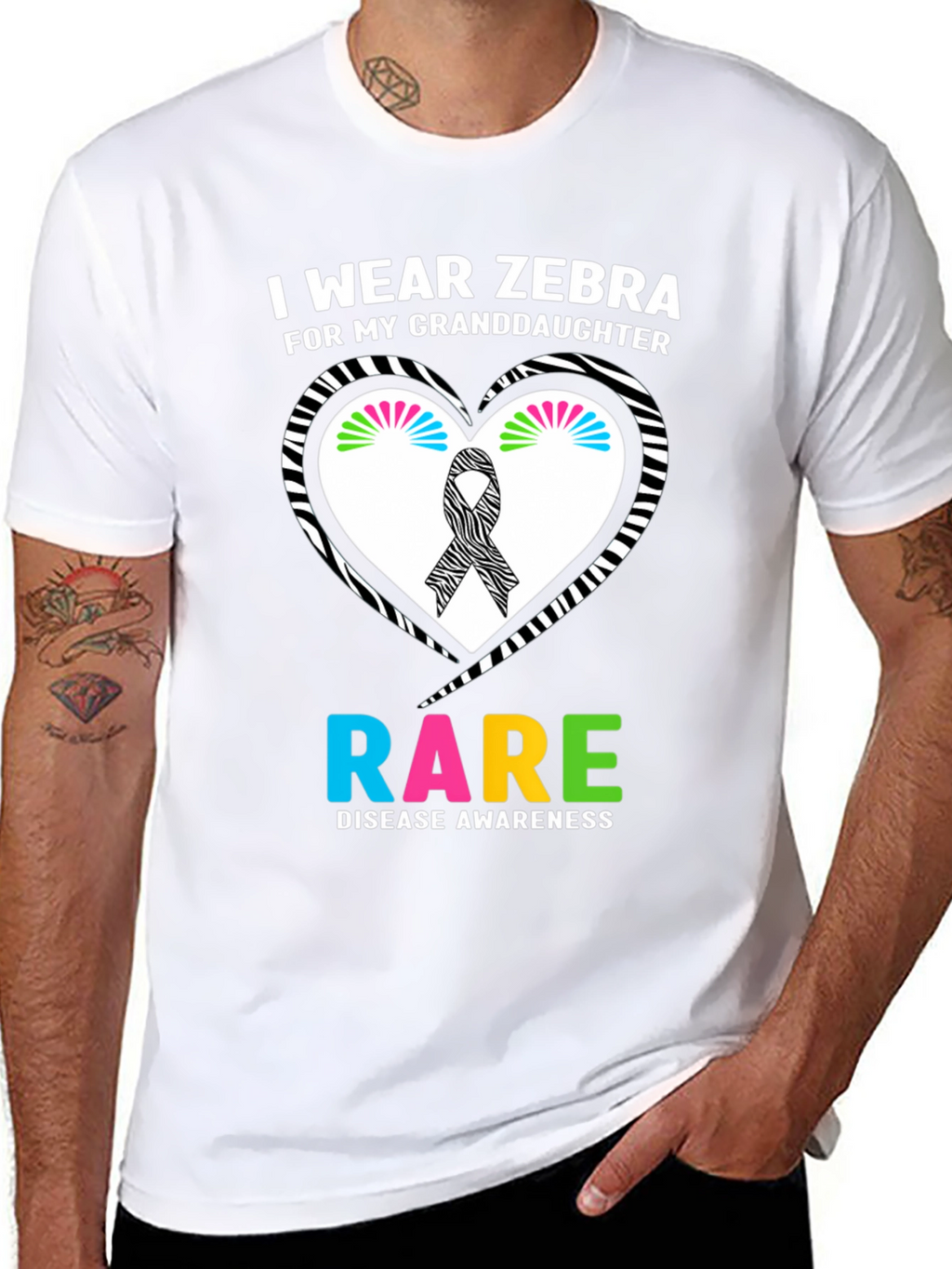 Zebra Rare Disease Awareness T-Shirt