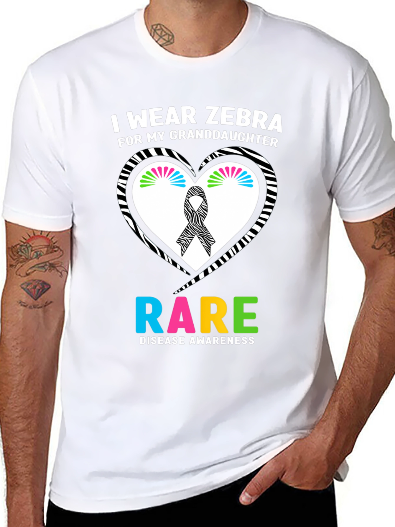Zebra Rare Disease Awareness T-Shirt