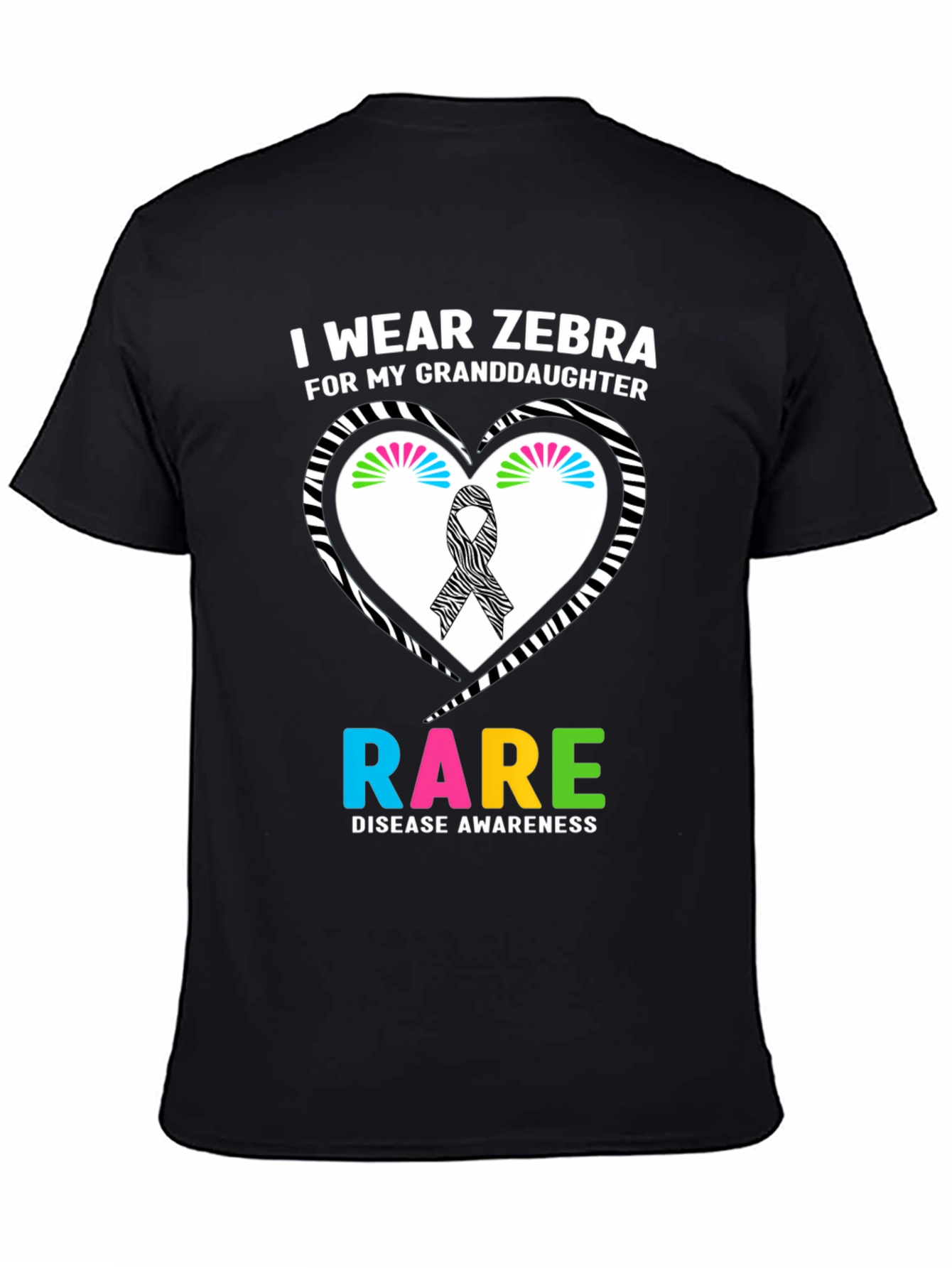 Zebra Rare Disease Awareness T-Shirt