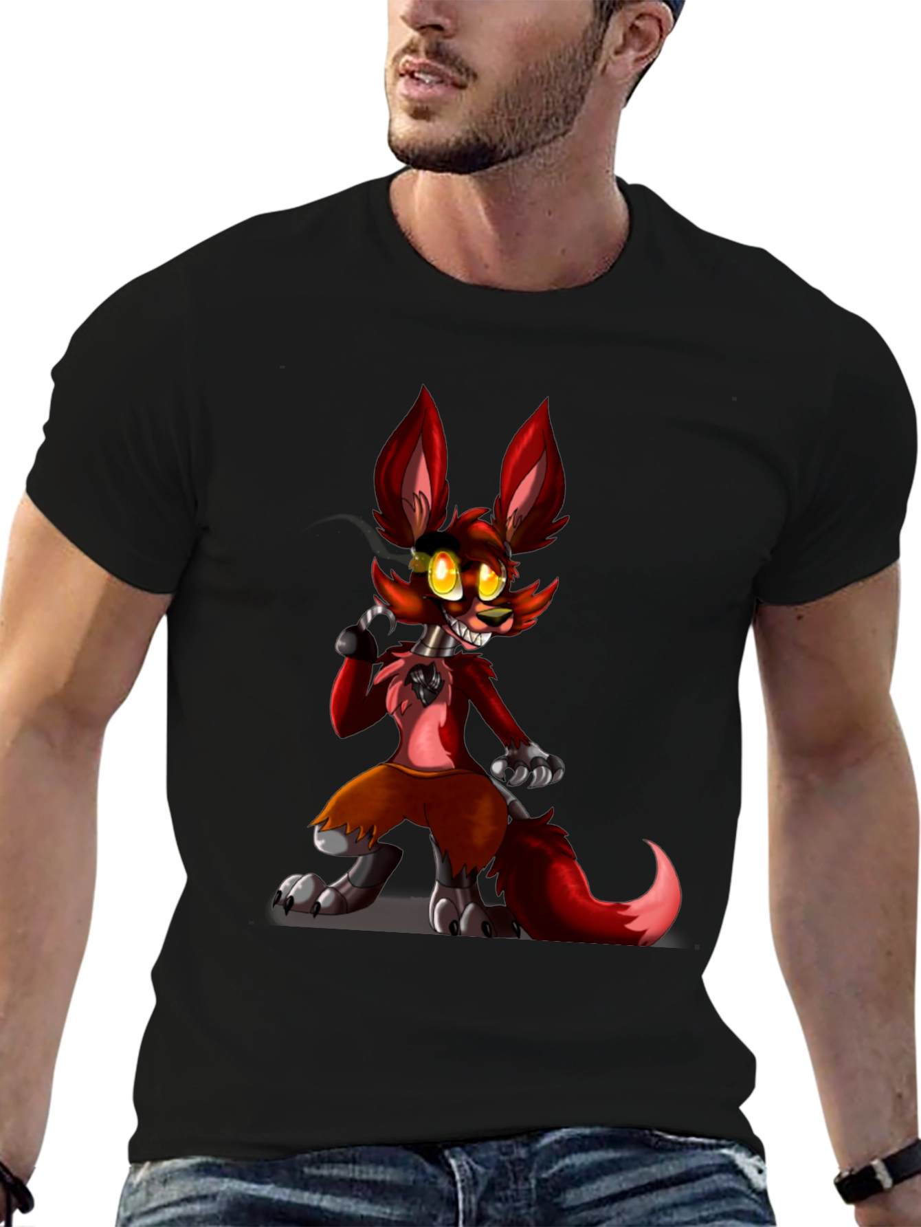Foxy Five Nights at Freddys Black T-Shirt
