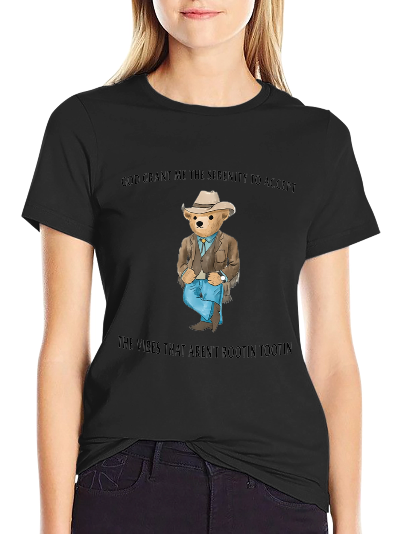 Serenity Bear T-Shirt - Cowboy Western