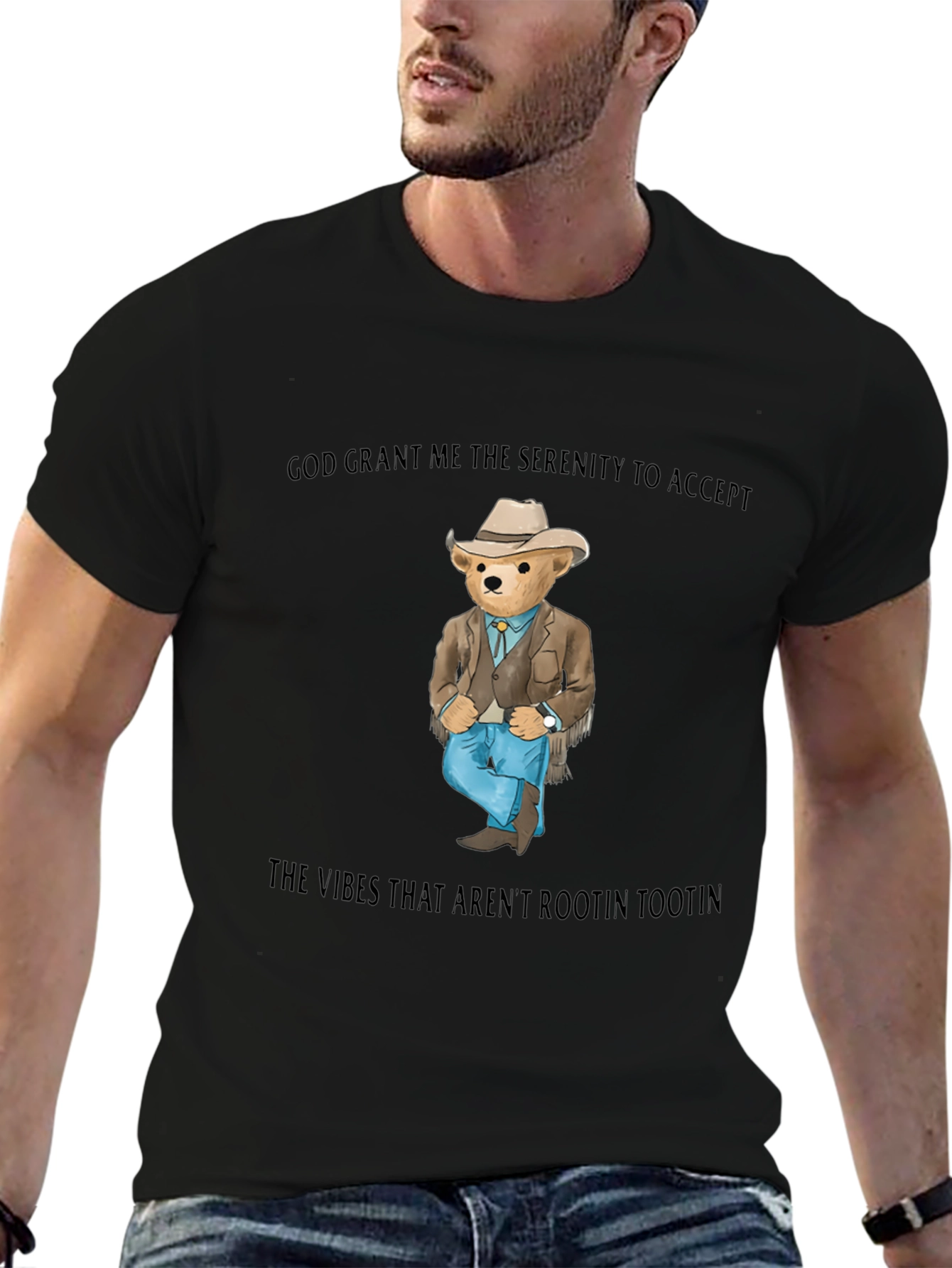 Serenity Bear T-Shirt - Cowboy Western