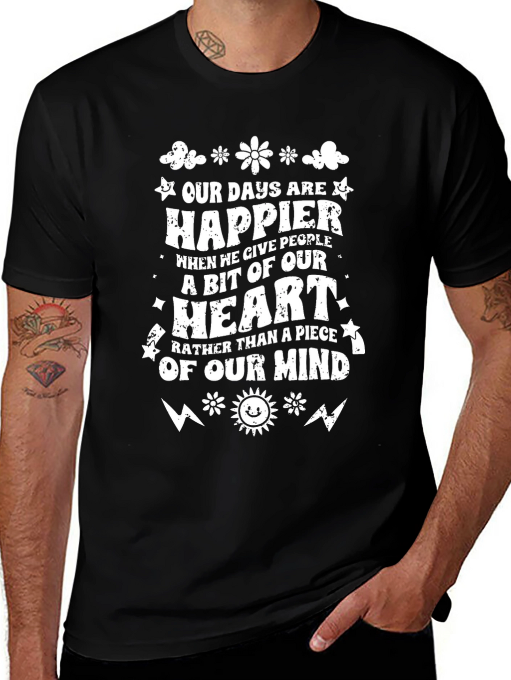 Happier Heart Graphic T-Shirt - Comfort Fit