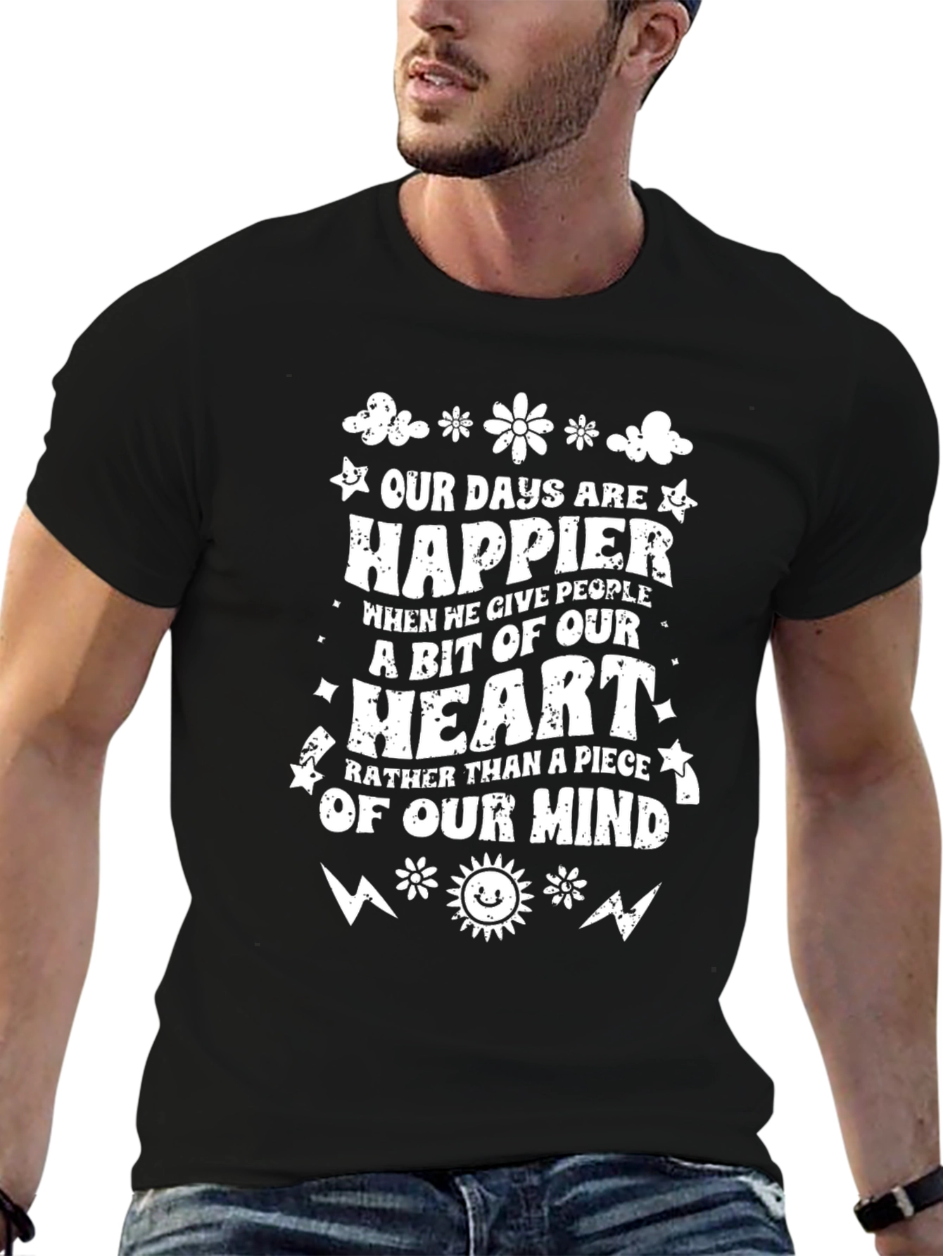Happier Heart Graphic T-Shirt - Comfort Fit